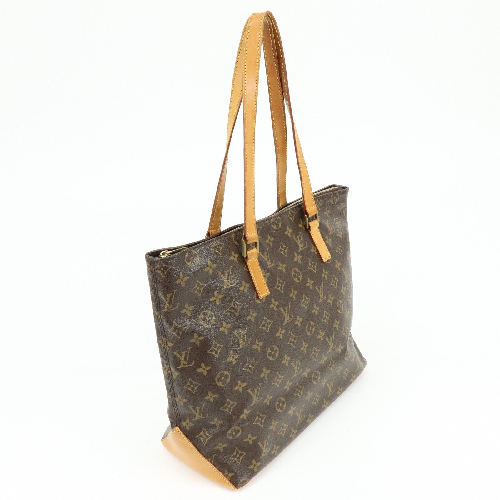 Louis Vuitton Monogram Cabas Mezzo Tote Bag - Brown, Monogram Canvas
