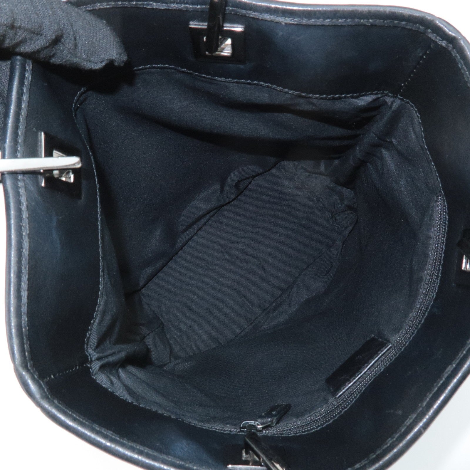 Gucci GG Canvas Tote Bag - Black, Leather