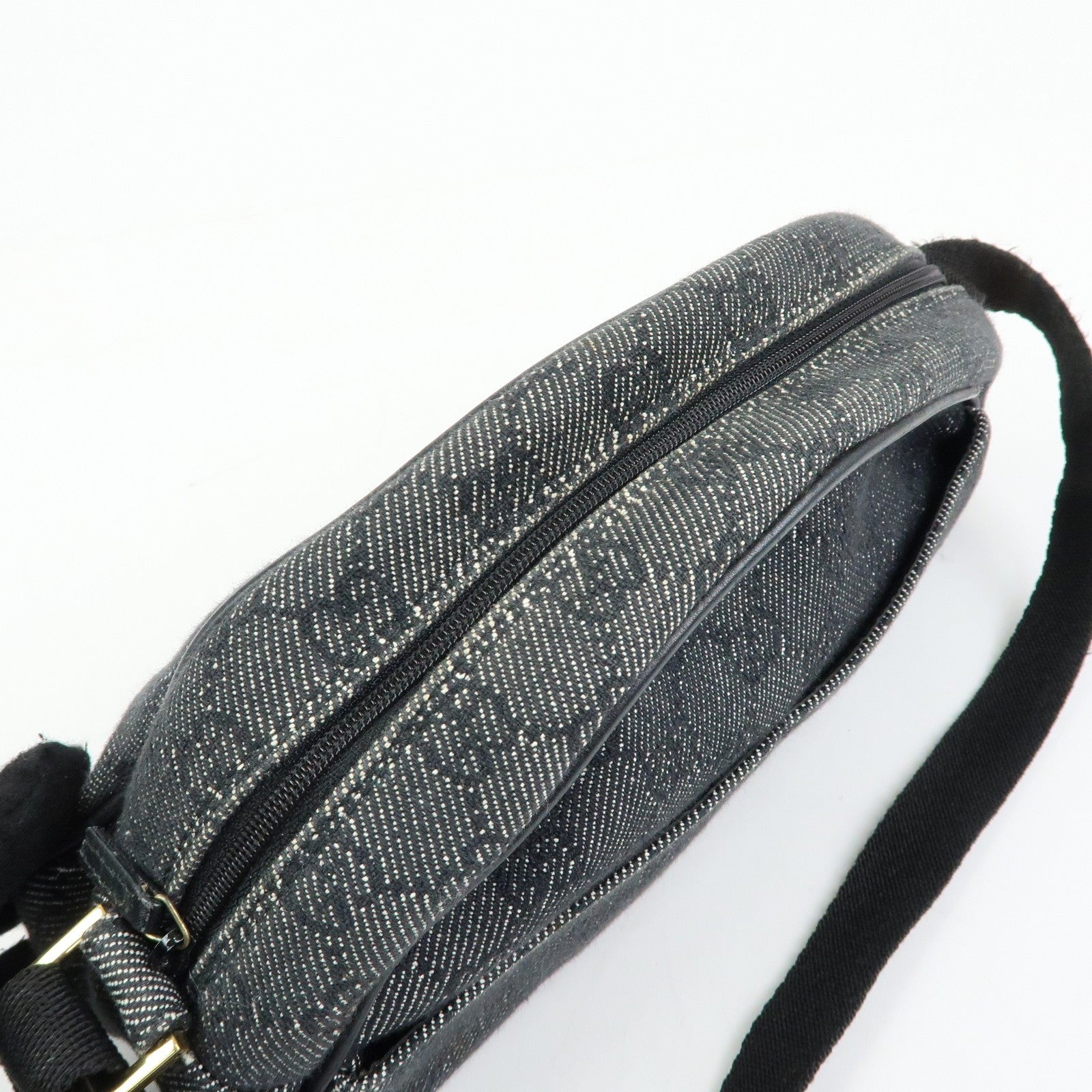 Gucci Shoulder Bag - Black, GG Denim and Leather