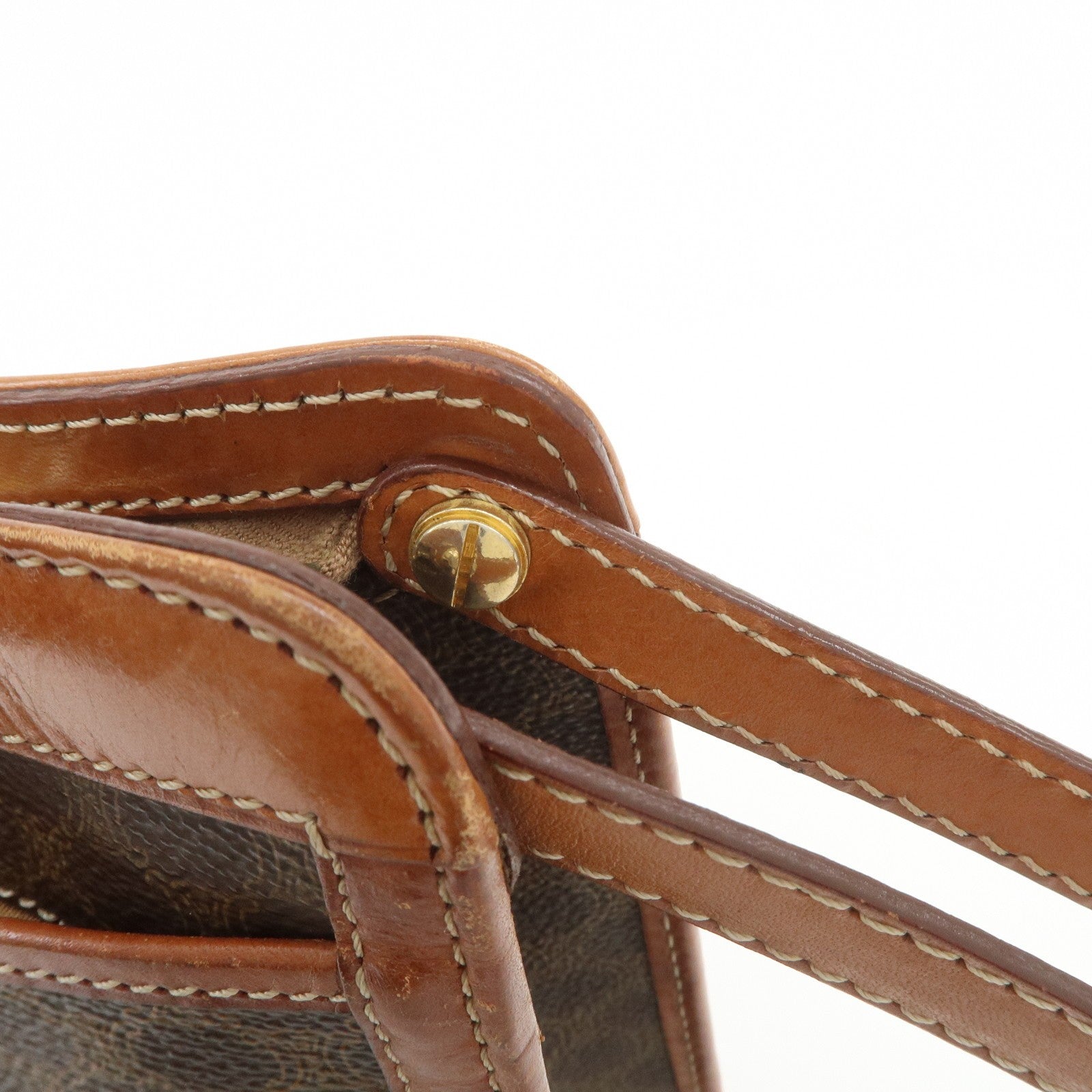 Celine Macadam Clutch Bag - Brown, PVC Coating Canvas, Leather