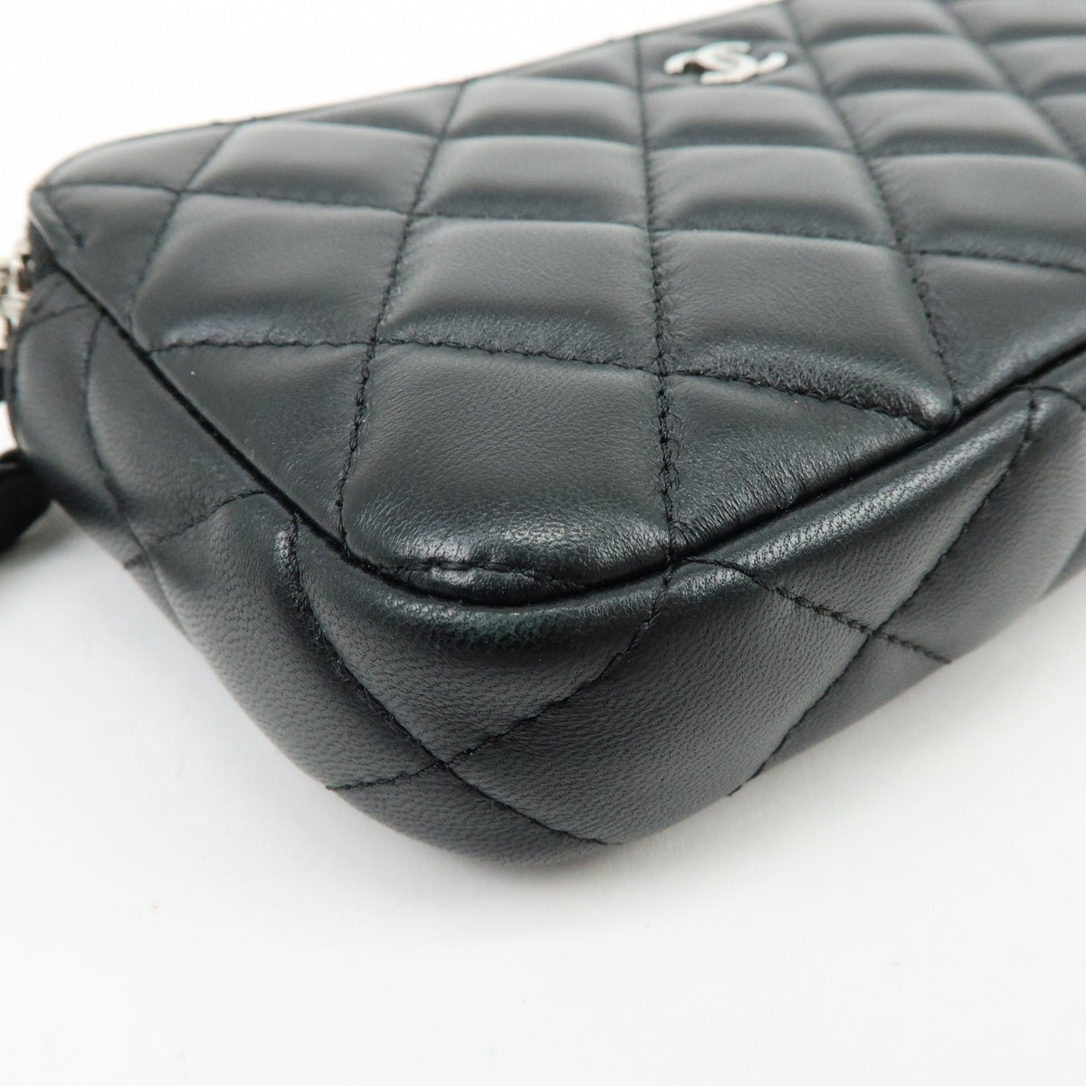 Chanel COCO Mark Matelasse Shoulder Bag - Black, Lamb Skin
