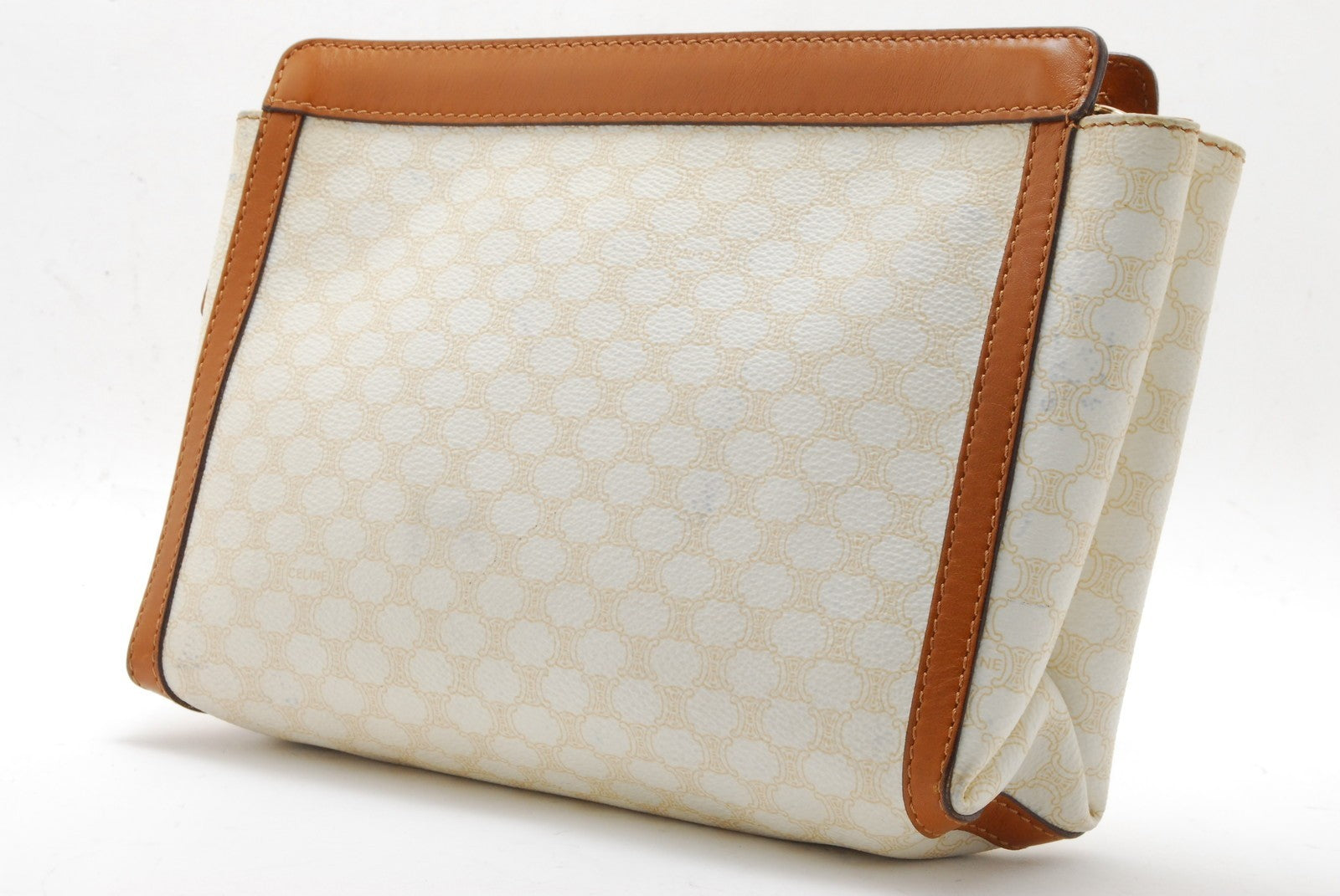 Celine Macadam Clutch Bag - Ivory, PVC Leather