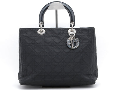 Dior Lady Dior Handbag - Black, Nylon
