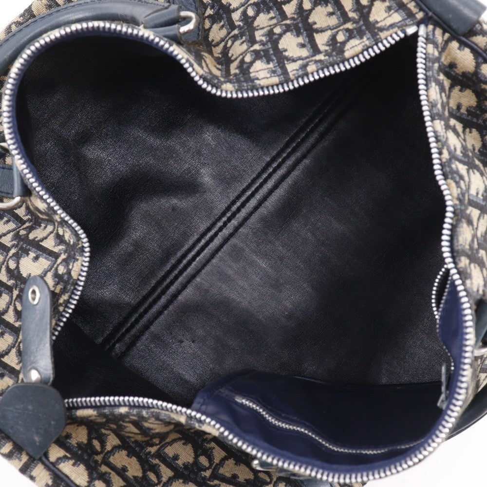 Dior Trotter Boston Bag - Navy Blue, Canvas