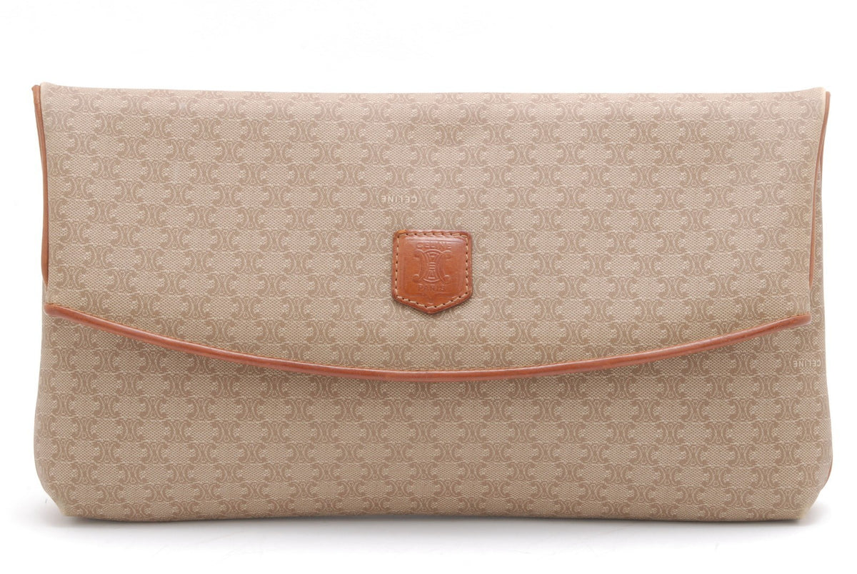 Celine Macadam Clutch Bag - Beige, PVC