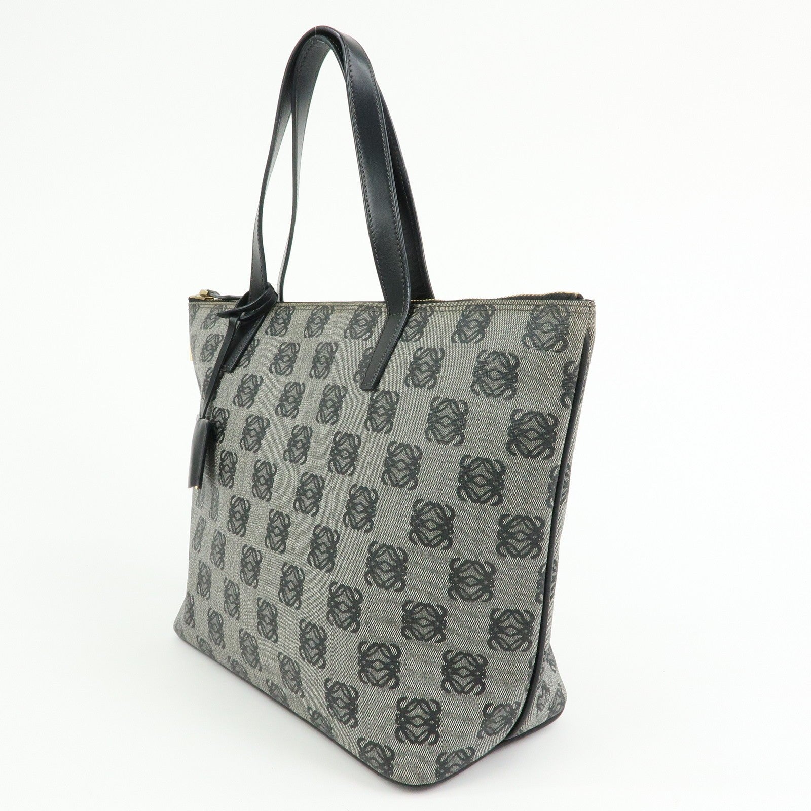 Loewe Anagram Tote Bag - Black, PVC Coating Canvas and Leather