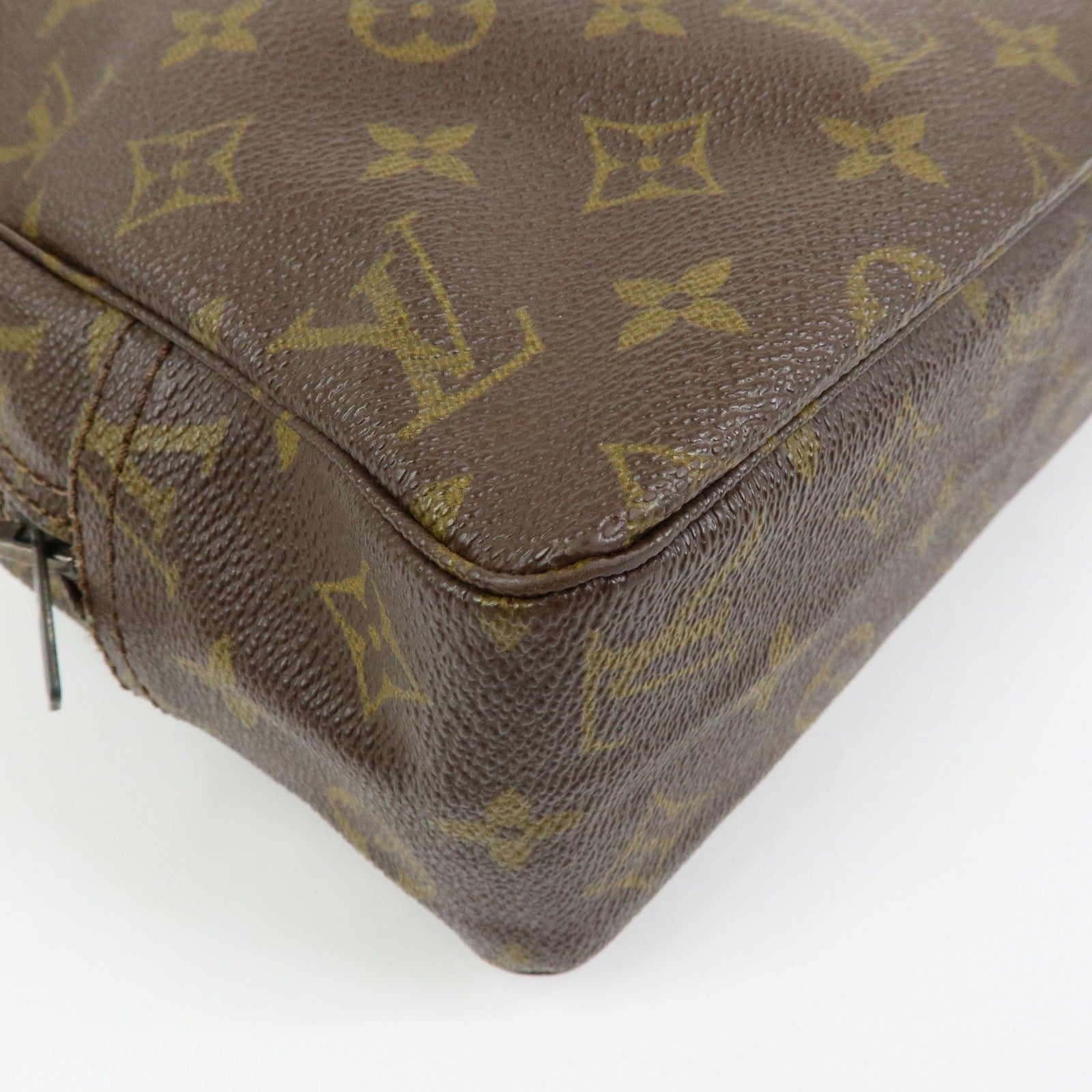 Louis Vuitton Trousse Toilette 28 Monogram Clutch - Brown, Leather