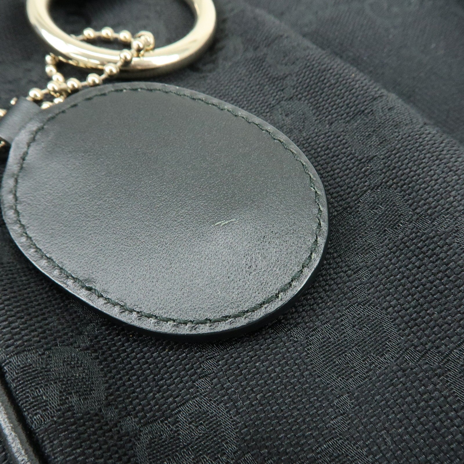 GUCCI Sukey GG Canvas Leather Shoulder Bag Black
