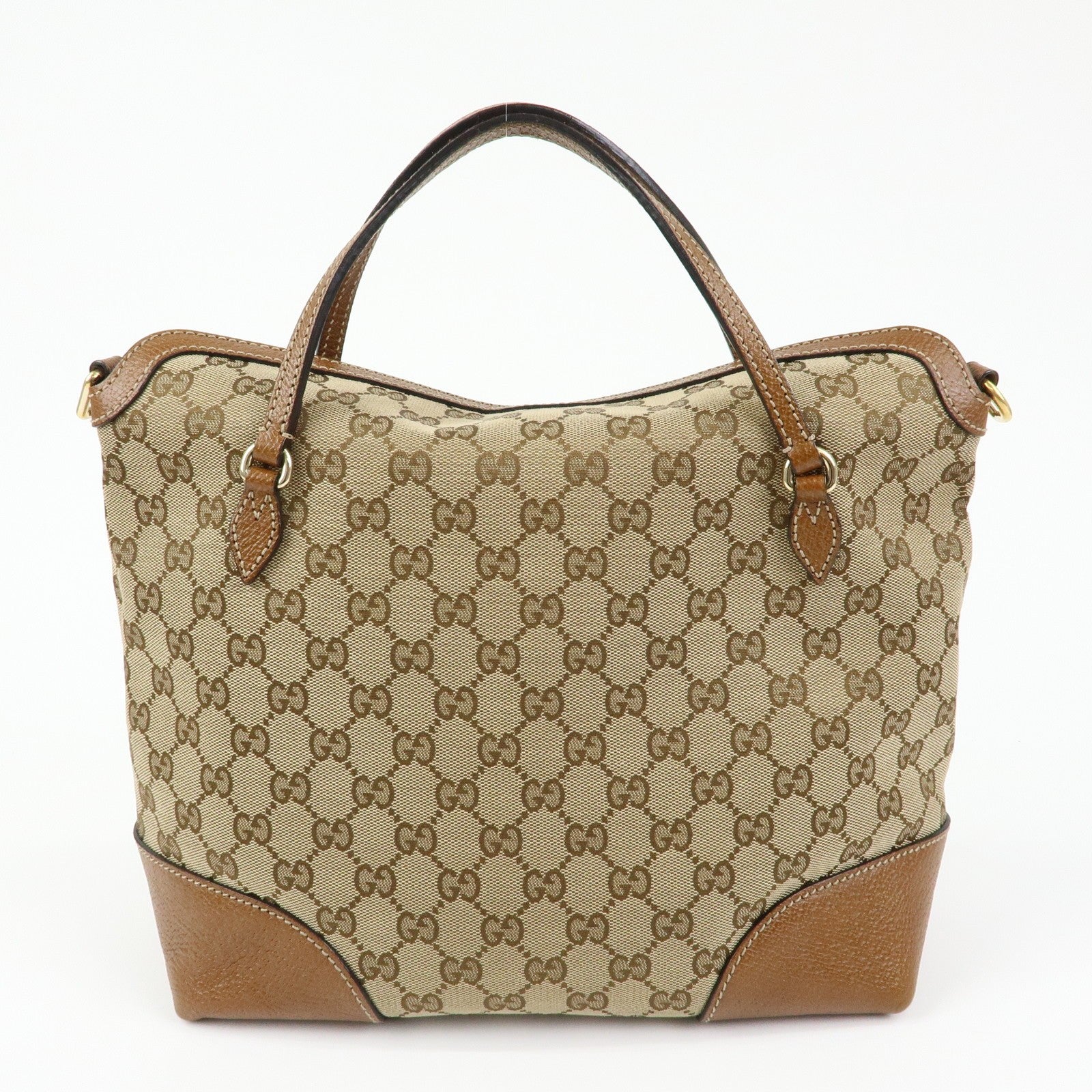 Gucci Hand Bag - Beige, Canvas Leather