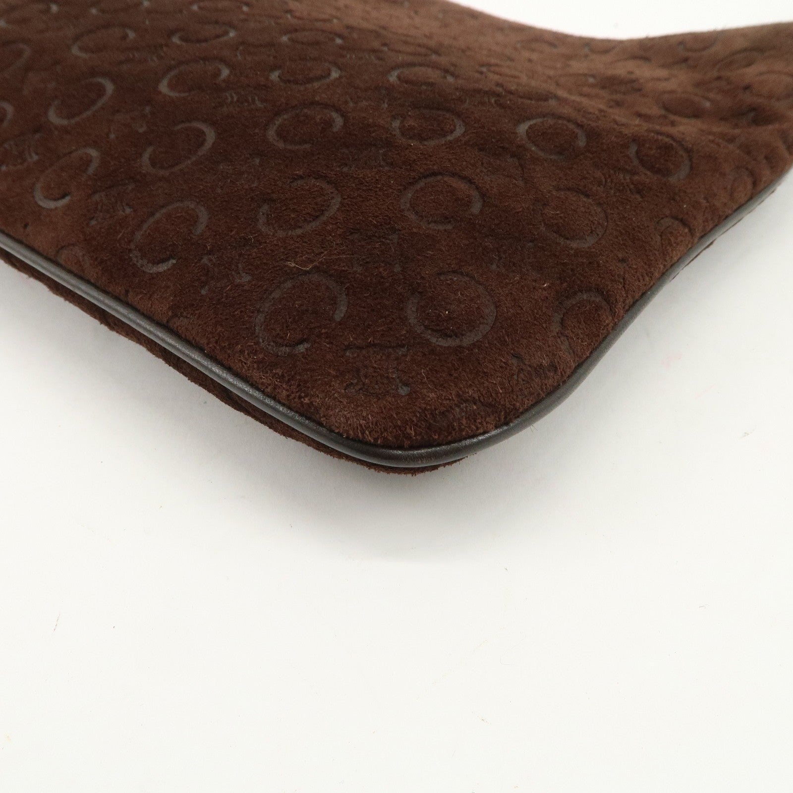 Celine C Macadam Shoulder Bag - Brown, Suede Leather