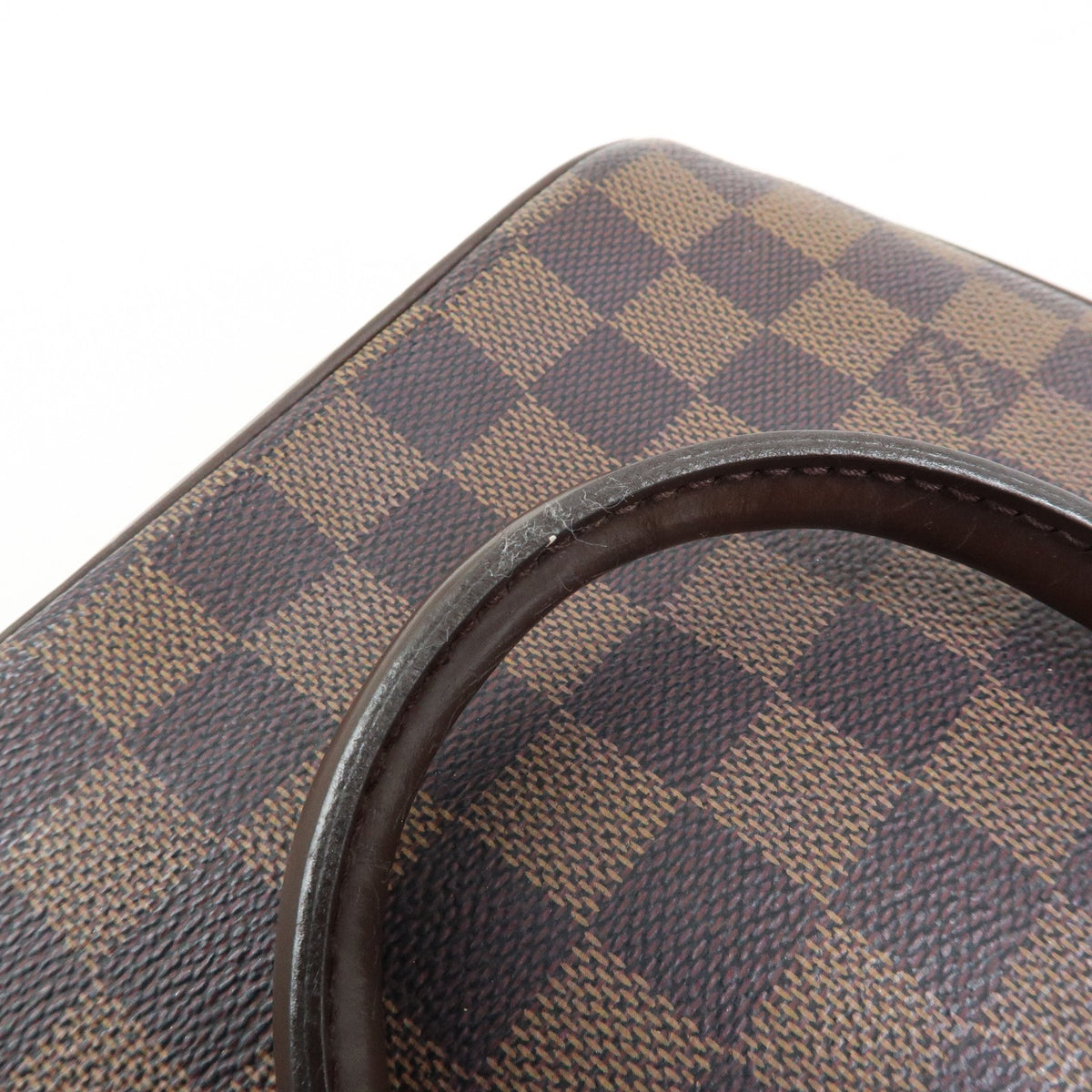 Louis Vuitton Saria Mini Handbag - Damier Ebene, Canvas Leather