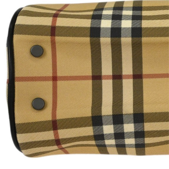 Burberry Check Handbag - Beige, PVC
