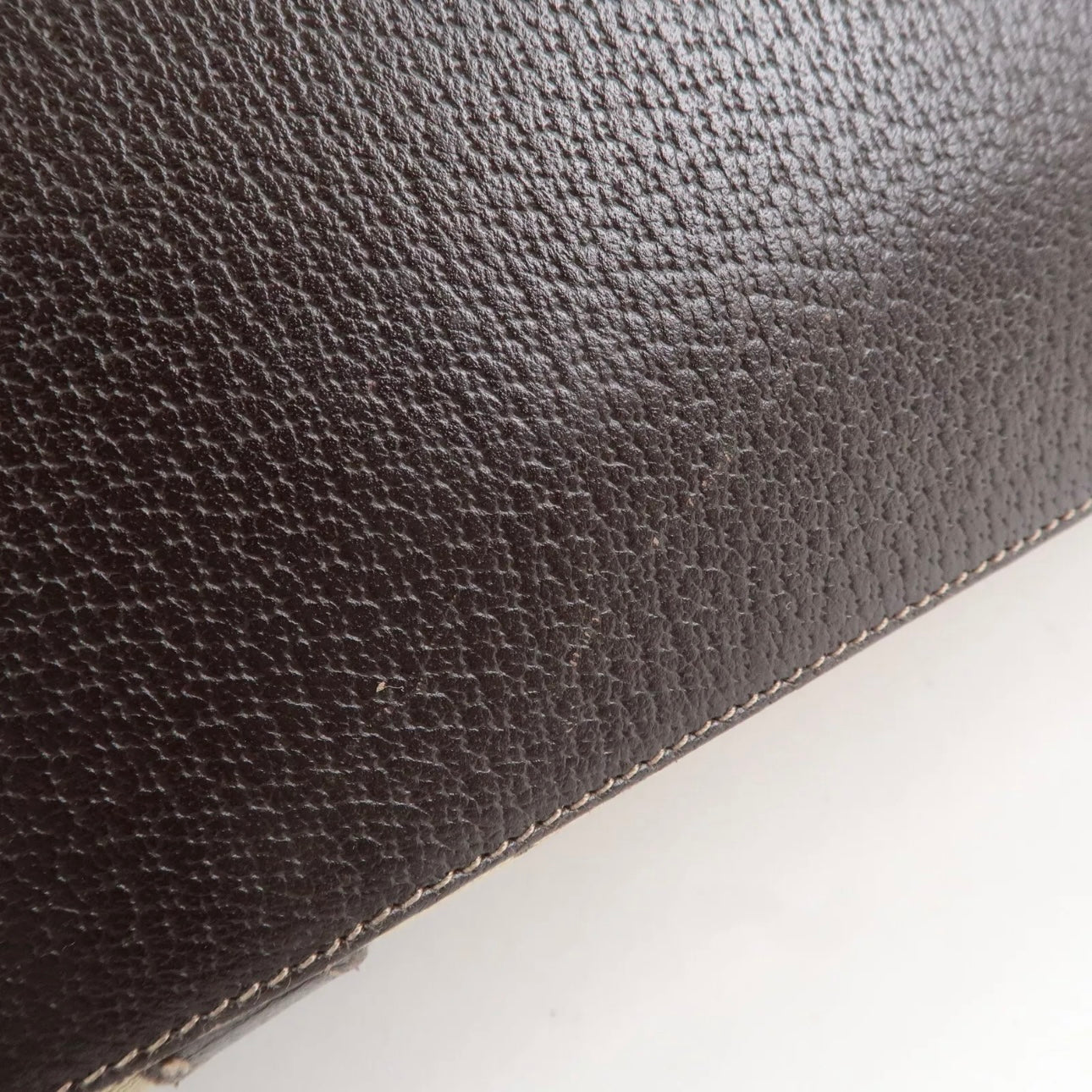 Gucci Abbey GG Canvas Leather Tote Bag