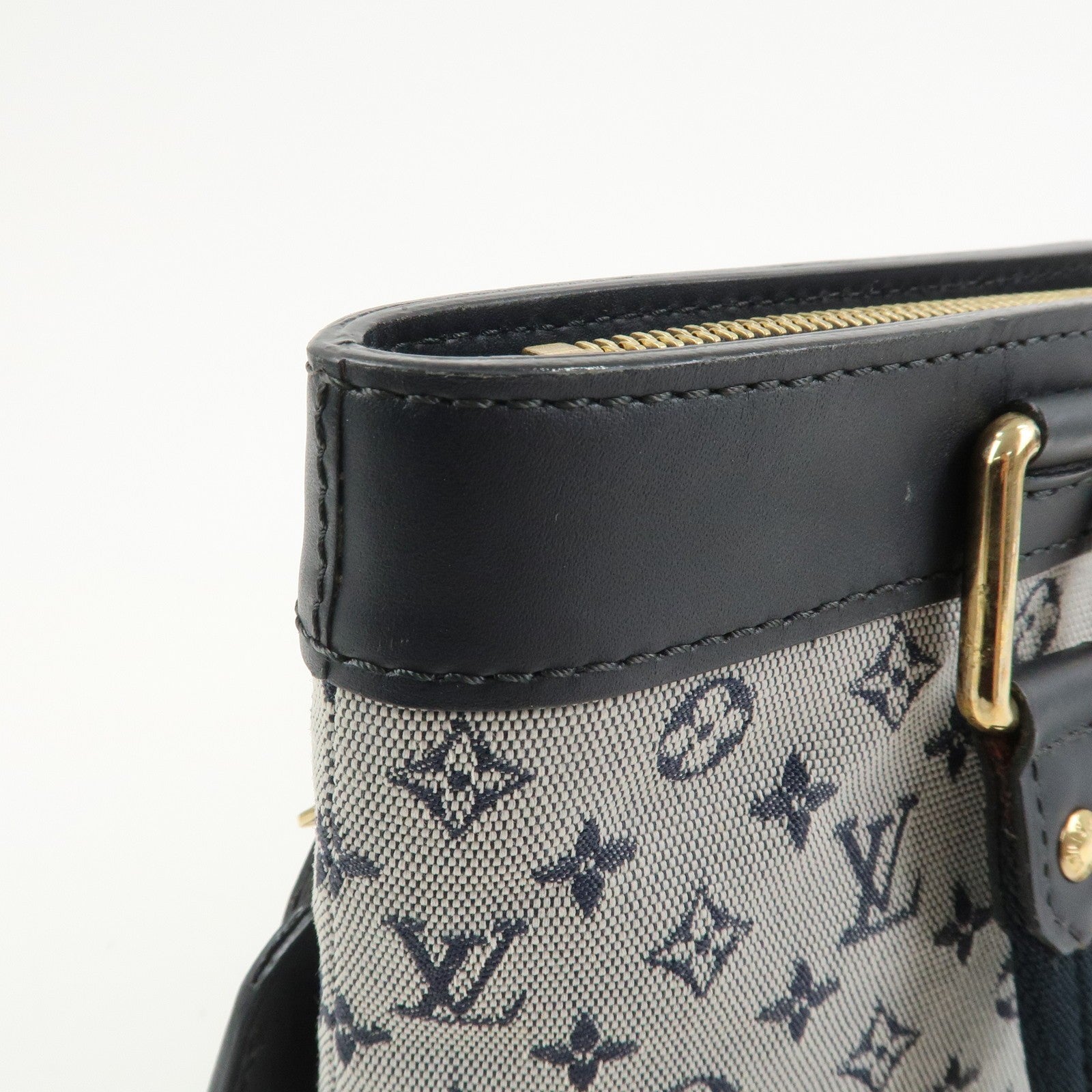 Louis Vuitton Monogram Mini Lin Lucille PM Hand Bag - Blue, Monogram Mini Canvas