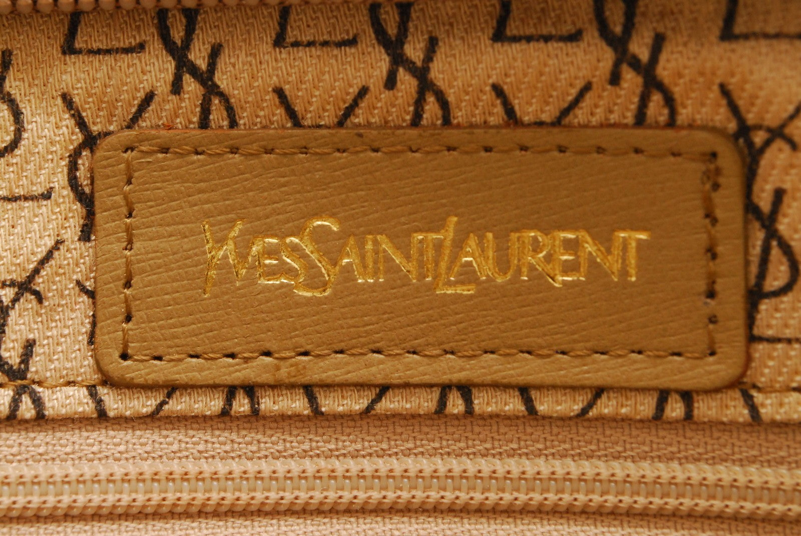 Saint Laurent Yves Clutch - Beige, PVC