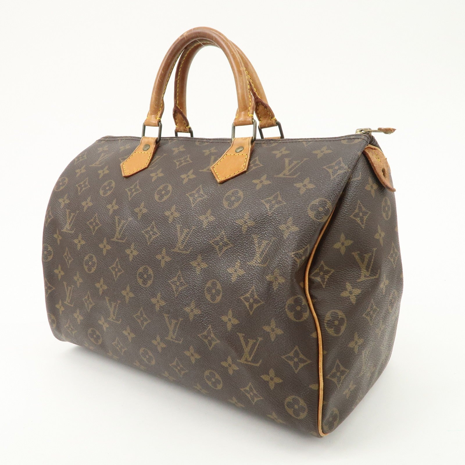 Louis Vuitton Speedy 35 Hand Bag - Monogram, Monogram Canvas