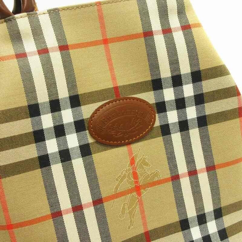 Burberry Nova Check Shoulder Bag - Brown Beige, Canvas Leather