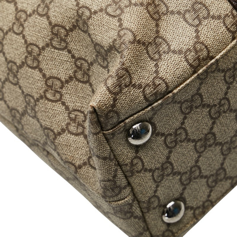 Gucci GG Supreme Tote Bag - Beige Brown, PVC