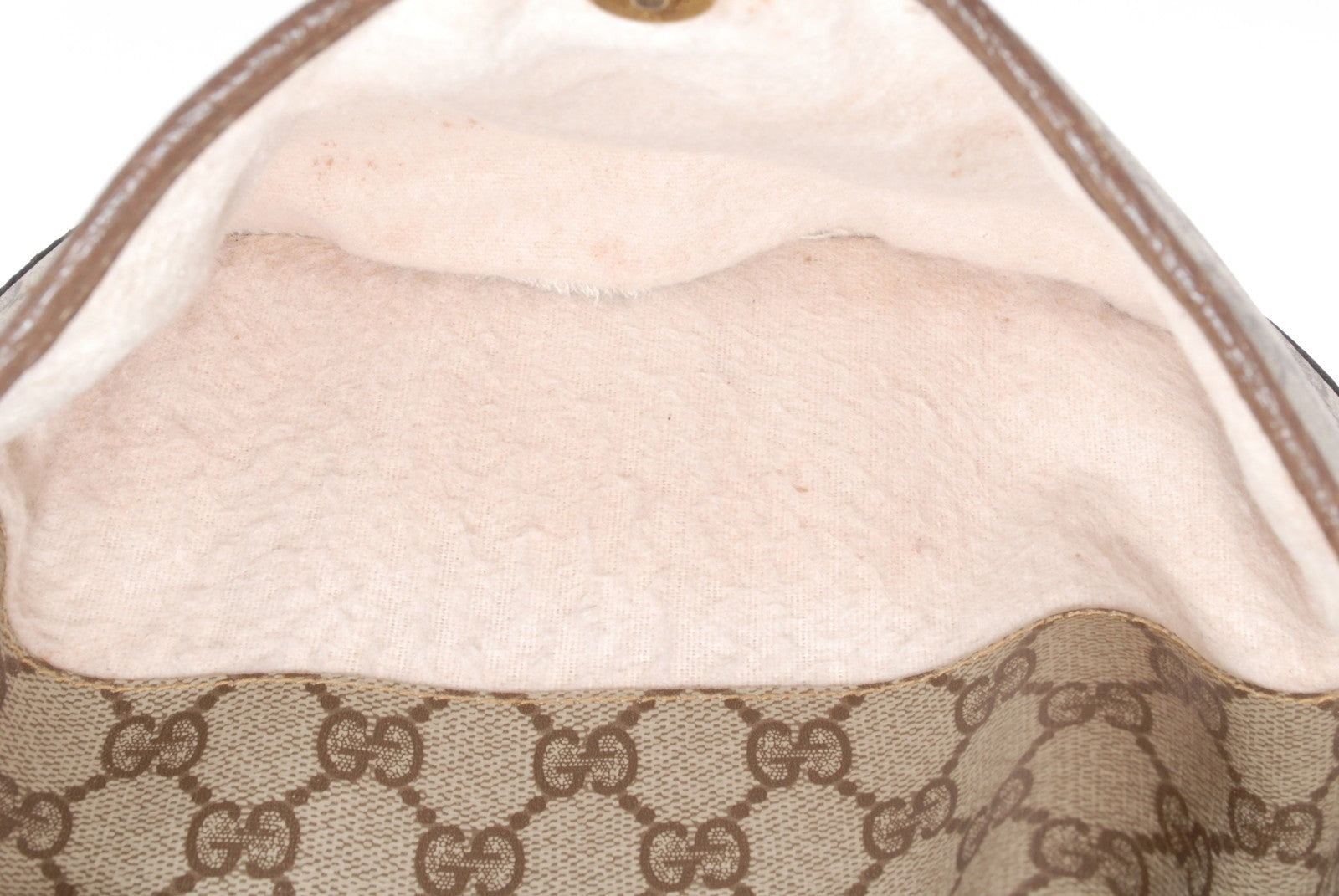 Gucci GG Supreme Drawstring Bag Shoulder Bag - Brown, PVC Leather