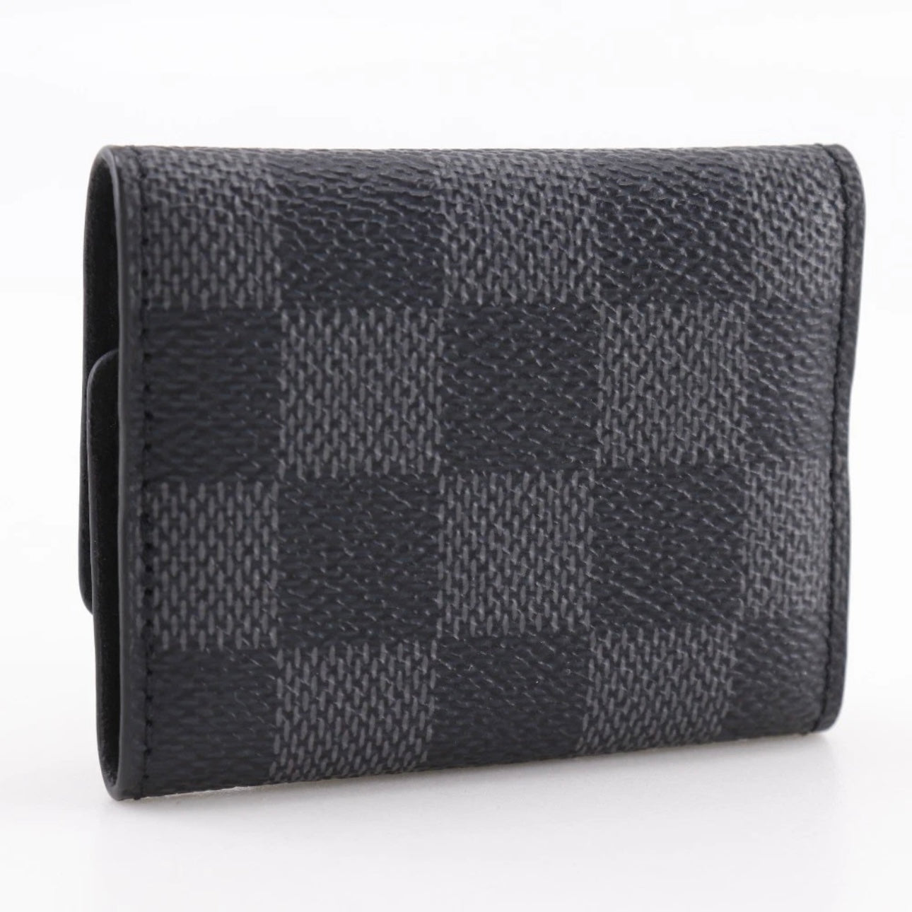 LOUIS VUITTON Cufflink case accessories black Damier Grafitto wallet