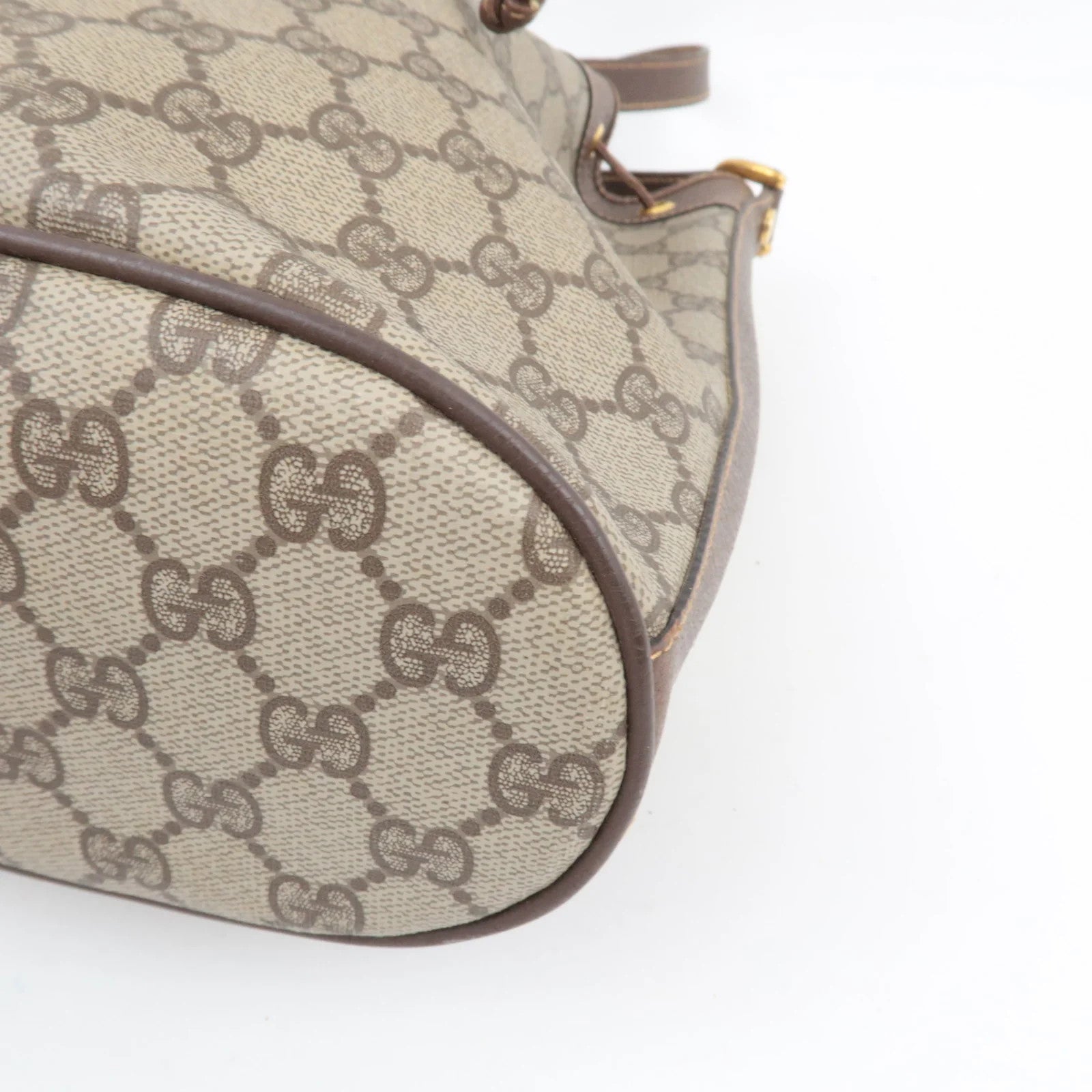 Gucci Sherry Line Bucket Shoulder Bag - Beige, GG Plus Leather