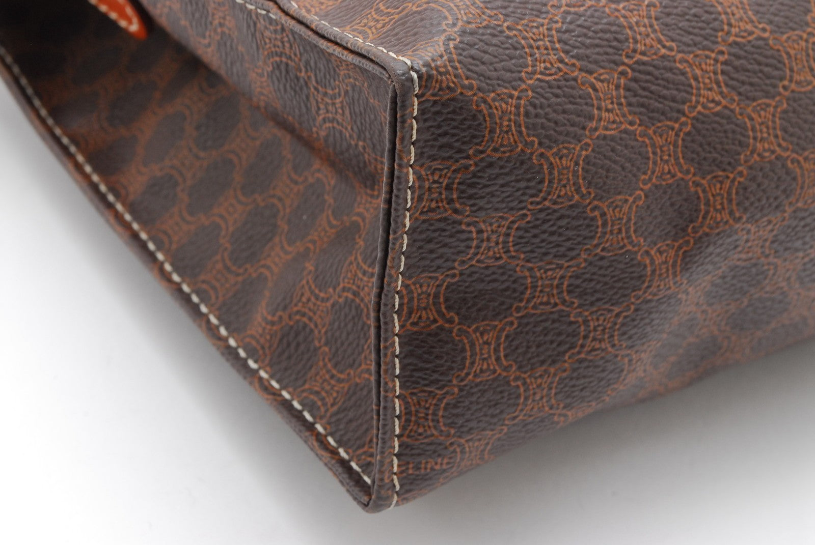 Celine Macadam Clutch Bag - Brown, PVC Leather