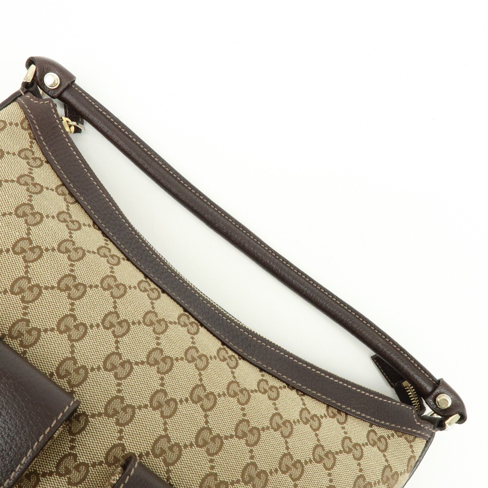 Gucci Shoulder Bag - Beige, Canvas Leather