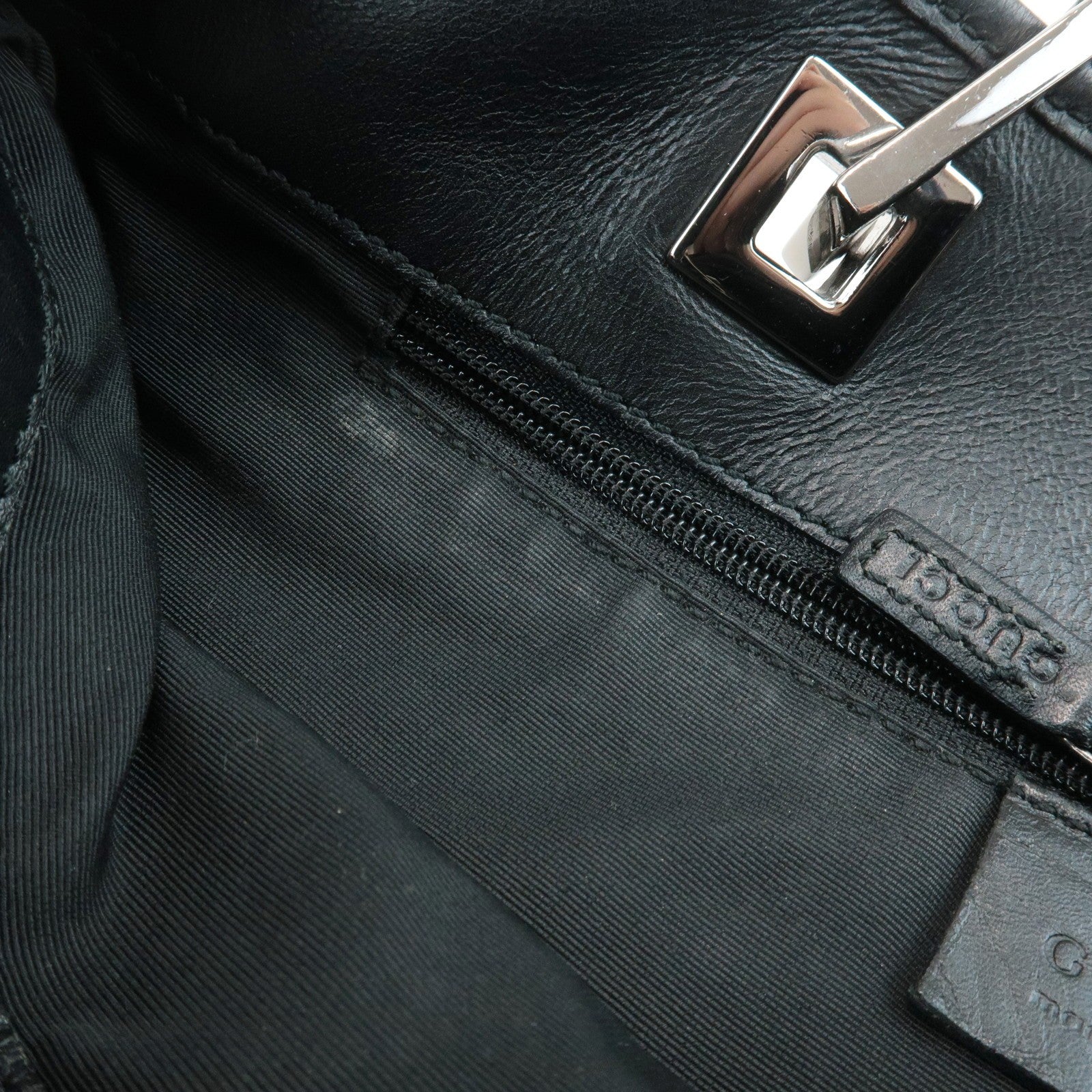 Gucci GG Canvas Tote Bag - Black, Leather