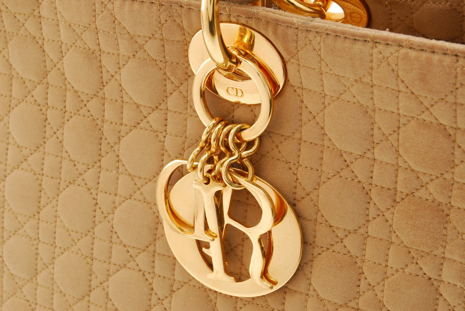 Dior Lady Dior Handbag - Beige, Nylon