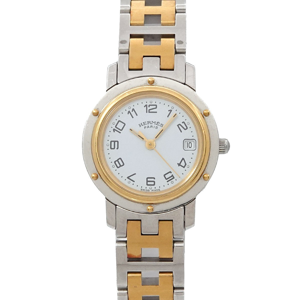 Hermès Clipper CL4 220 Watch - White, Stainless Steel