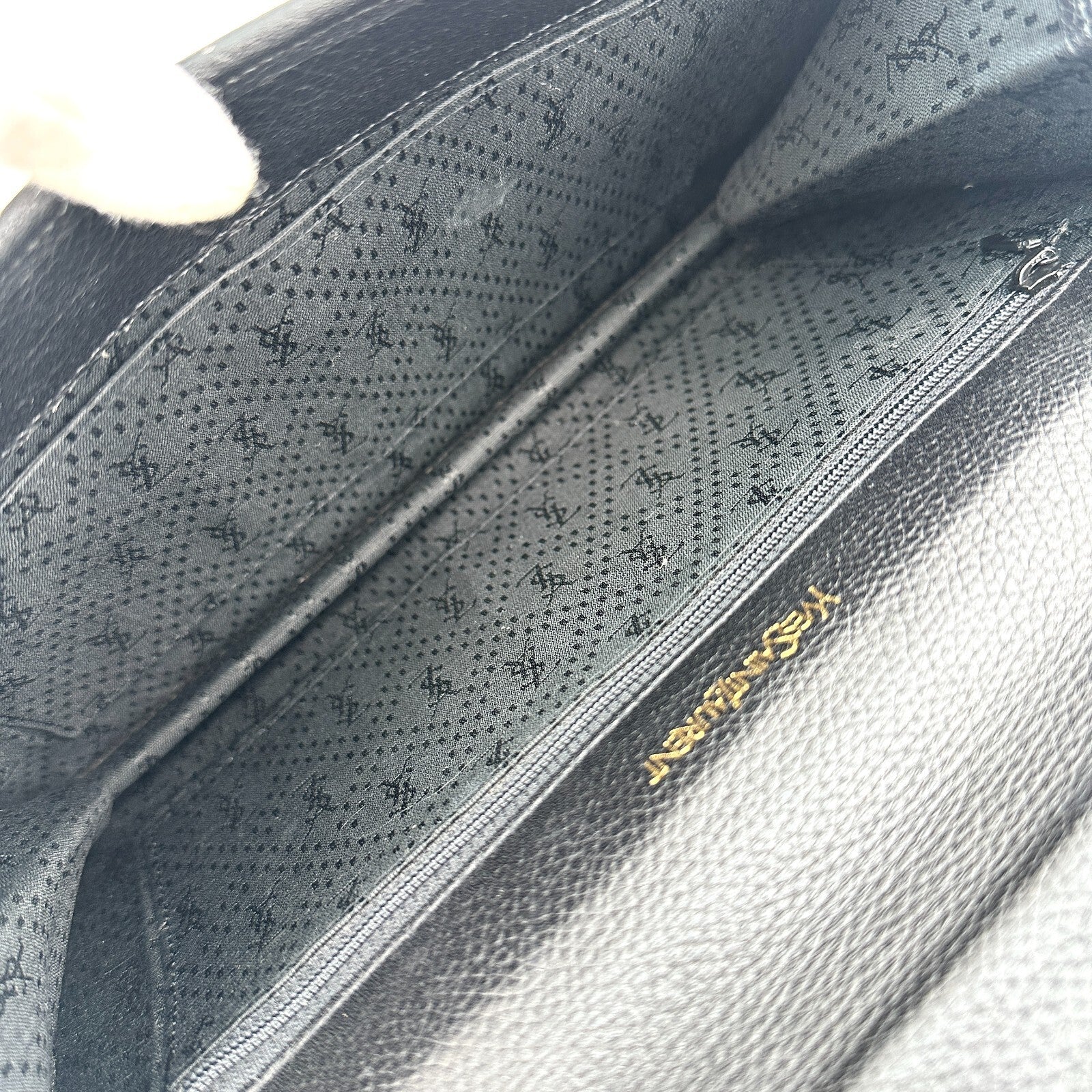 Saint Laurent Yves Clutch - Black, Leather