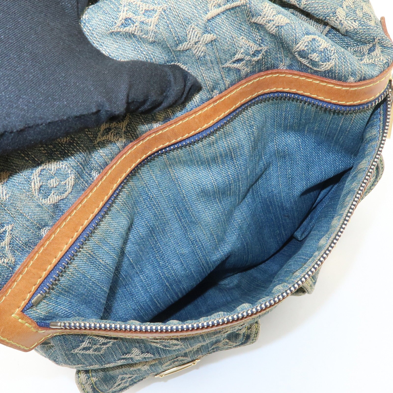 Louis Vuitton Denim Shoulder Bag - Blue, Monogram Denim