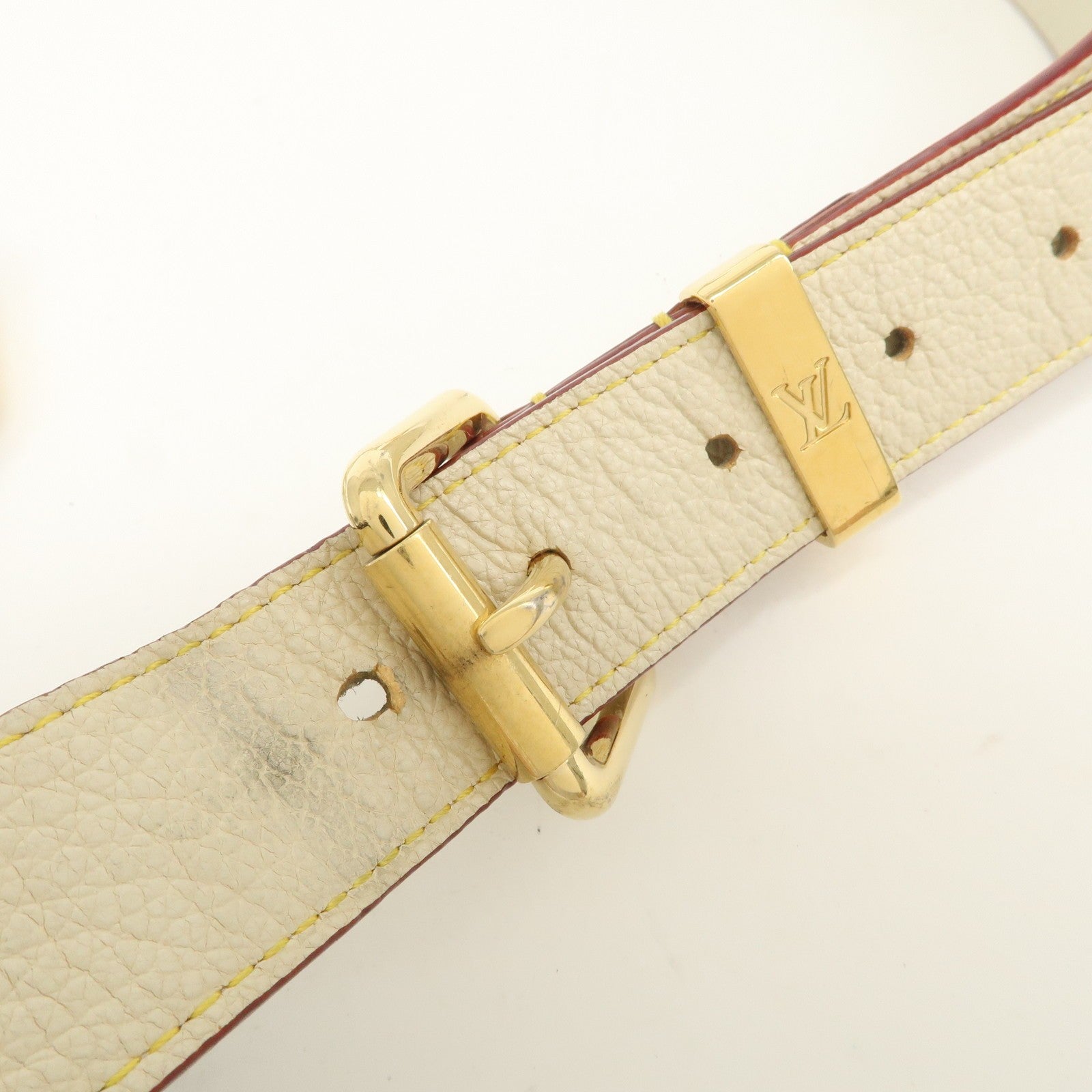 Louis Vuitton Ceinture Suhari Belt - Blanc, Leather