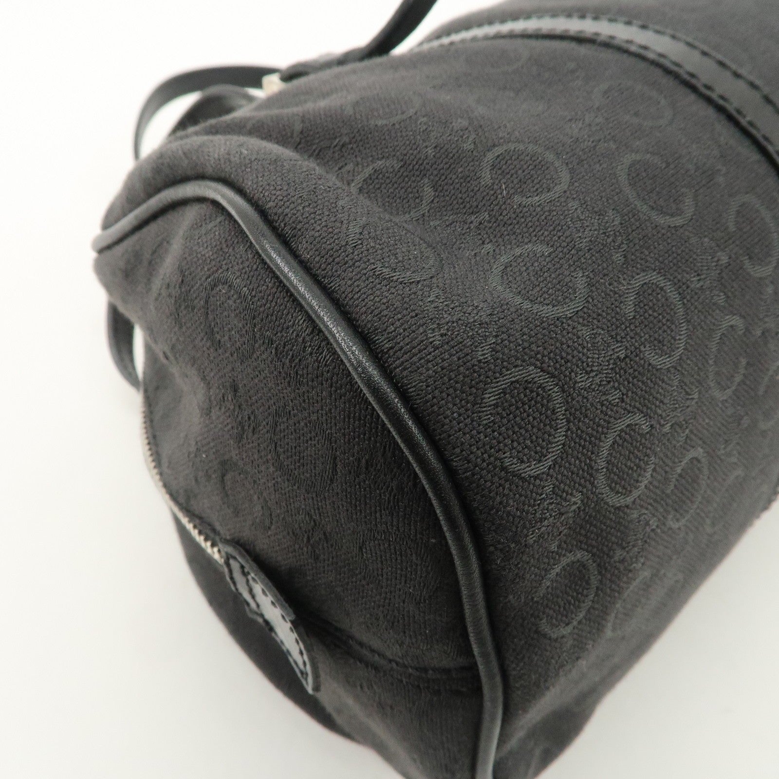 Celine C Macadam Mini Boston Bag - Black, Canvas