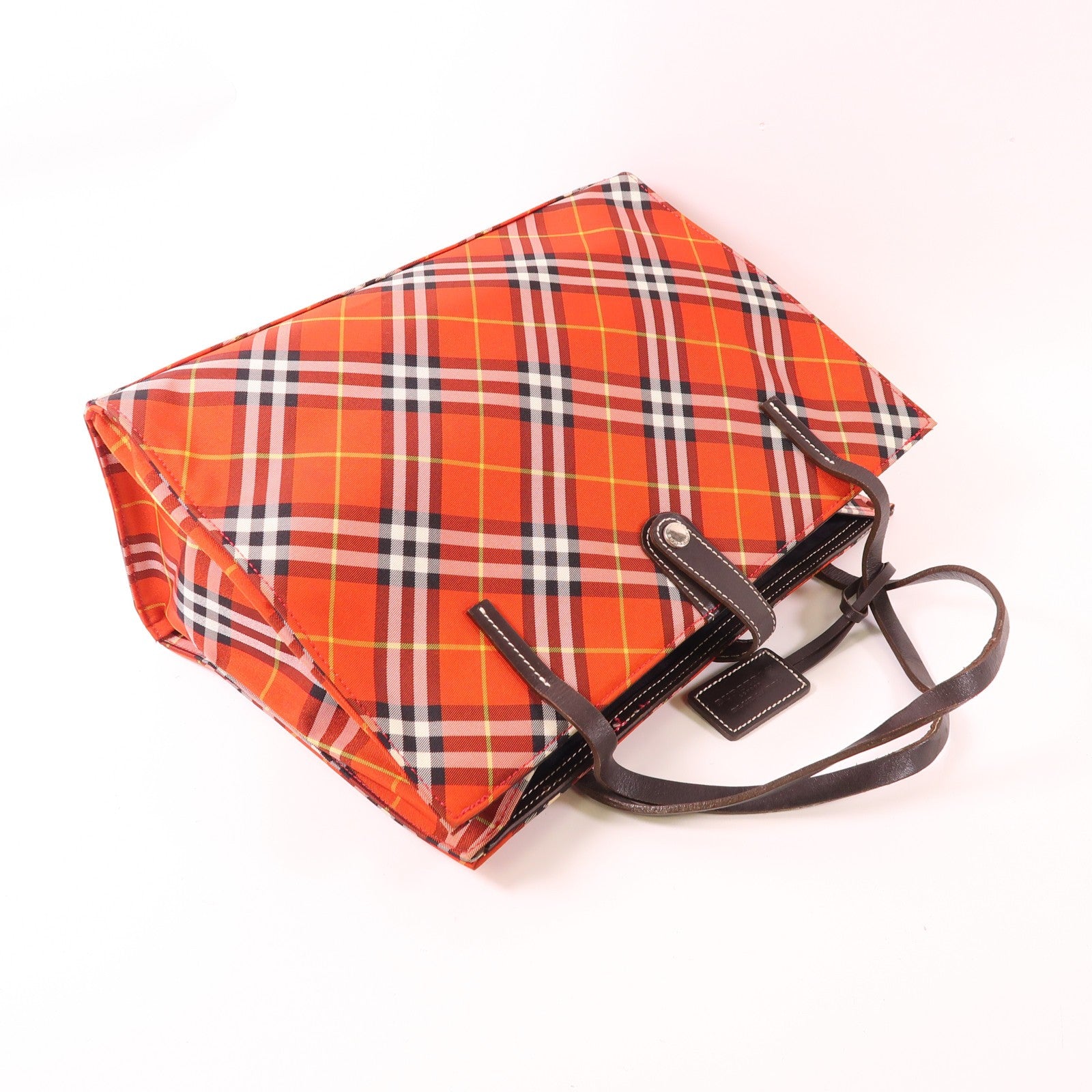 Burberry SHW Hand Bag - Red, Nylon