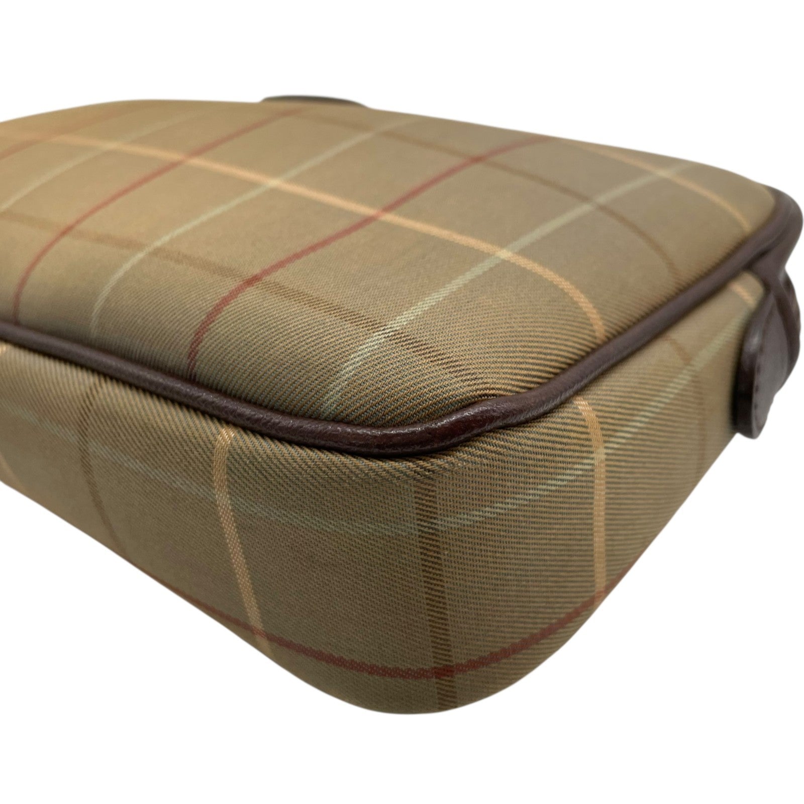 Burberry Clutch Pouch - Khaki Brown, Canvas Leather