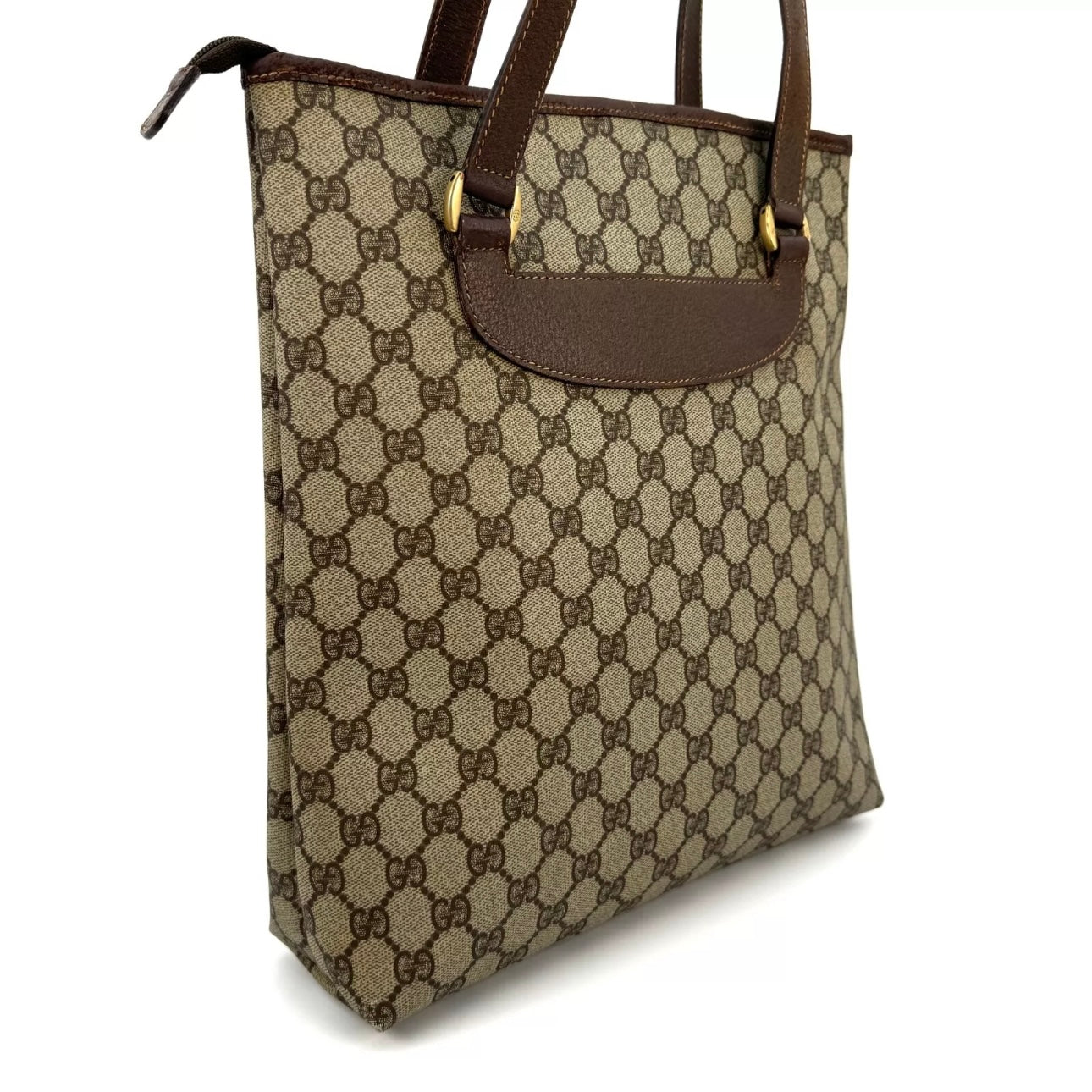 Gucci Tote Bag Sherry Line Supreme Brown