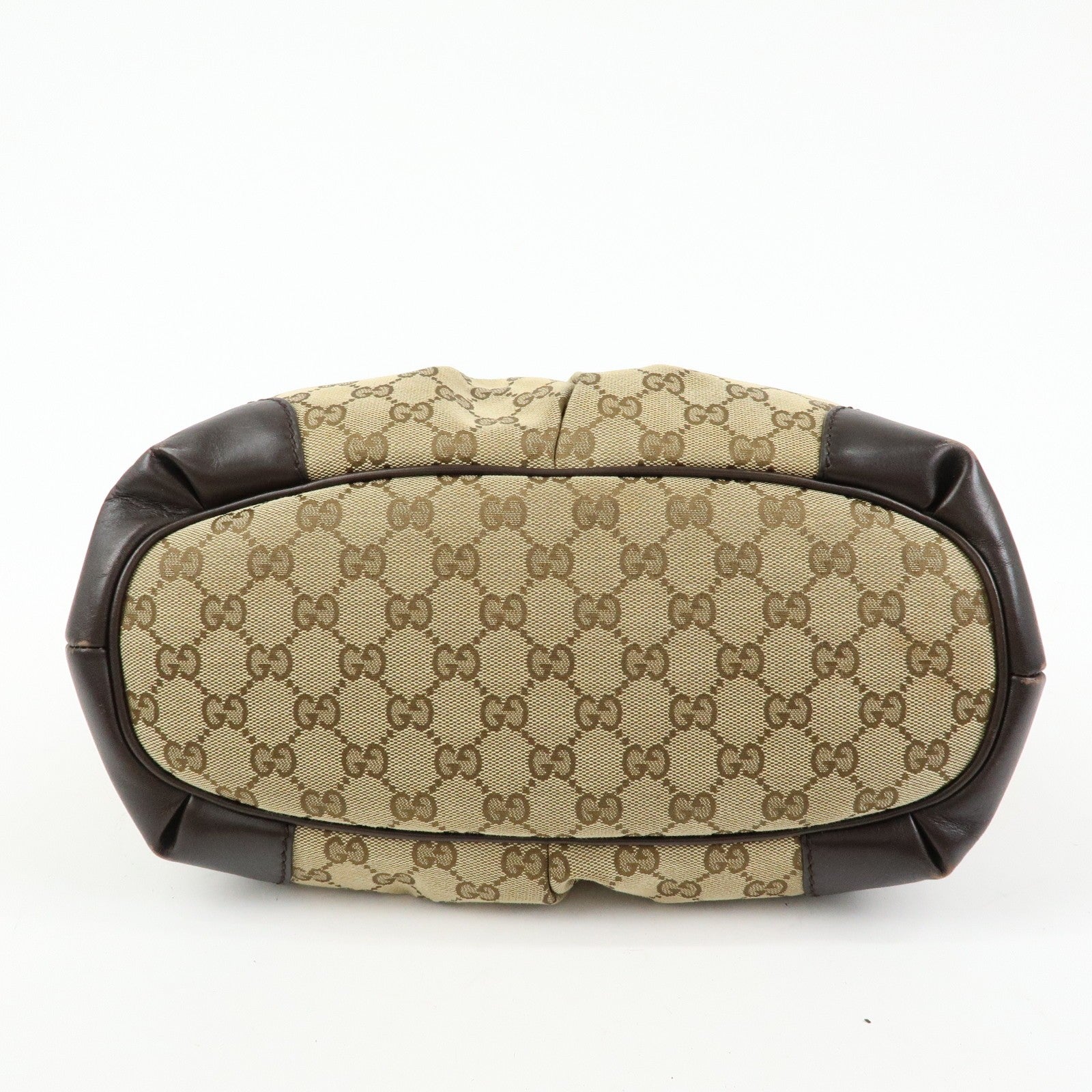 Gucci 247902 2Way Bag - Brown, Canvas and Leather