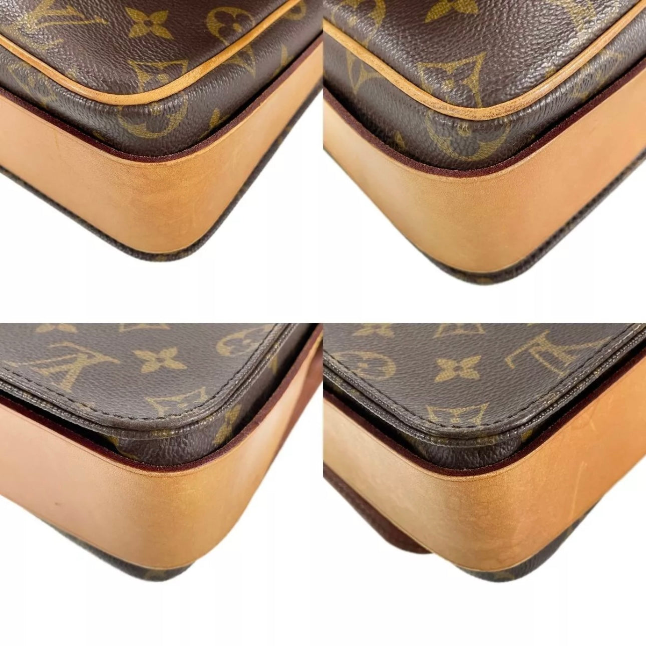 Louis Vuitton Monogram Cartouchiere GM Leather Brown Shoulder bag
