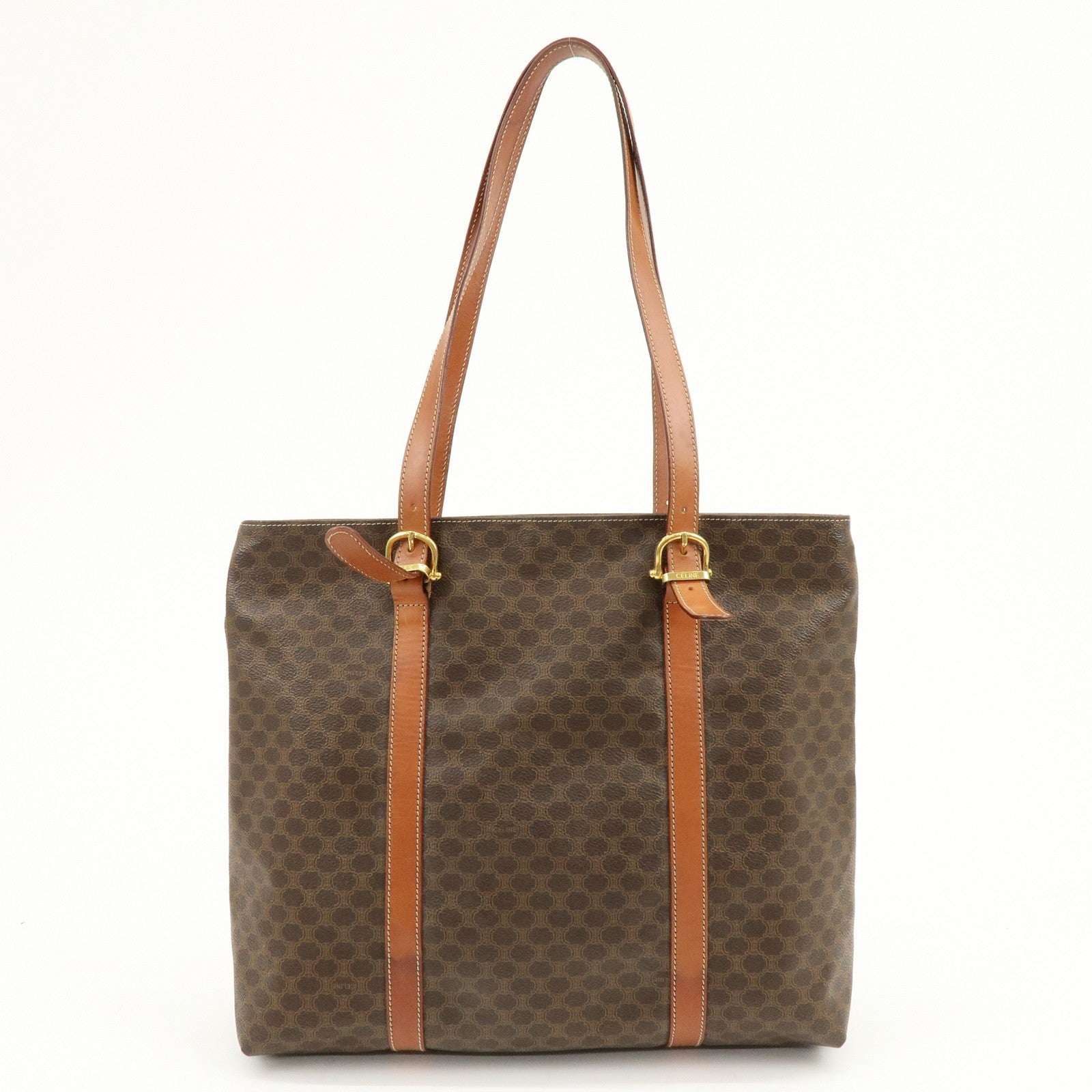 Celine Macadam Tote Bag - Brown, PVC Leather