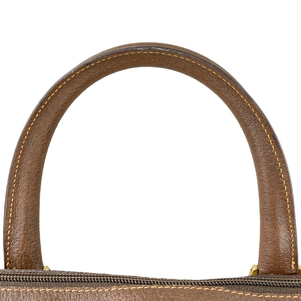 Gucci Old Gucci Sherry Line Handbag - Beige Brown, PVC Leather