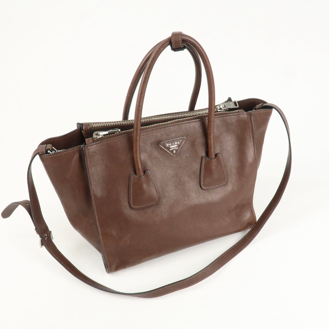 Prada 2 way brown
