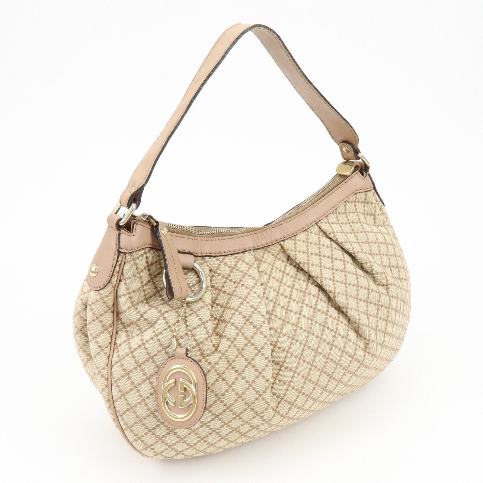 Gucci Shoulder Bag - Beige, Canvas Leather