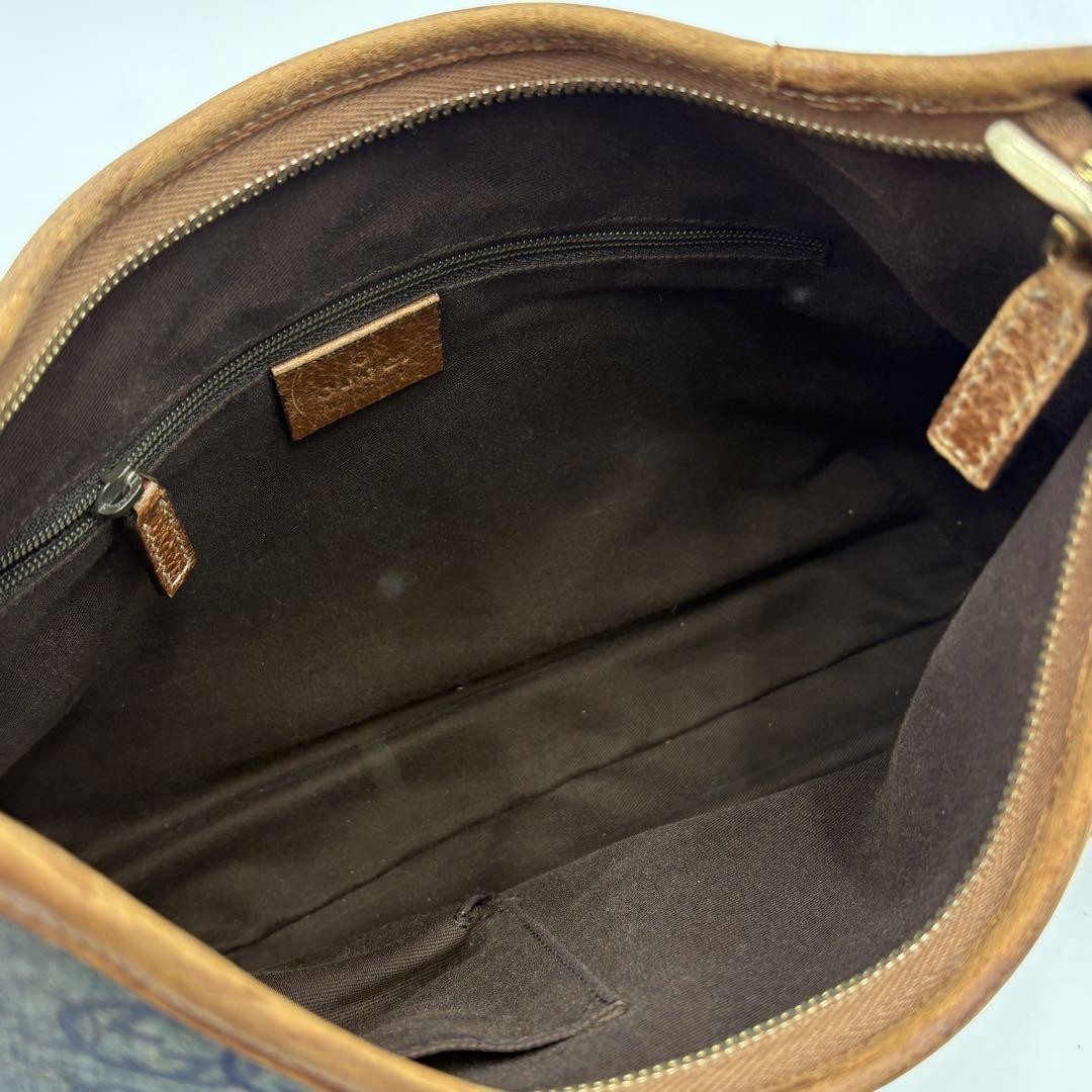 Gucci Abbey Shoulder Bag - Brown x Blue, Denim Leather