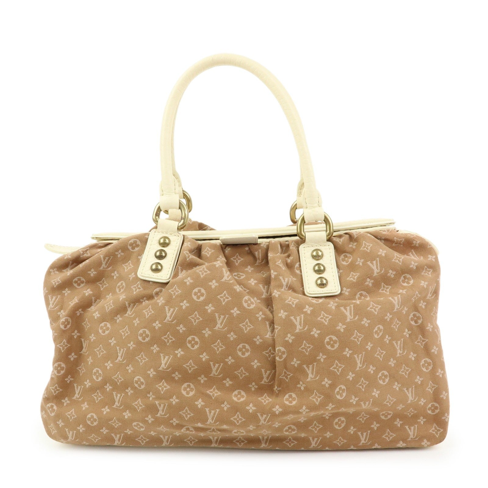Louis Vuitton Hand Bag - Camel, Monogram Mini Lin Canvas