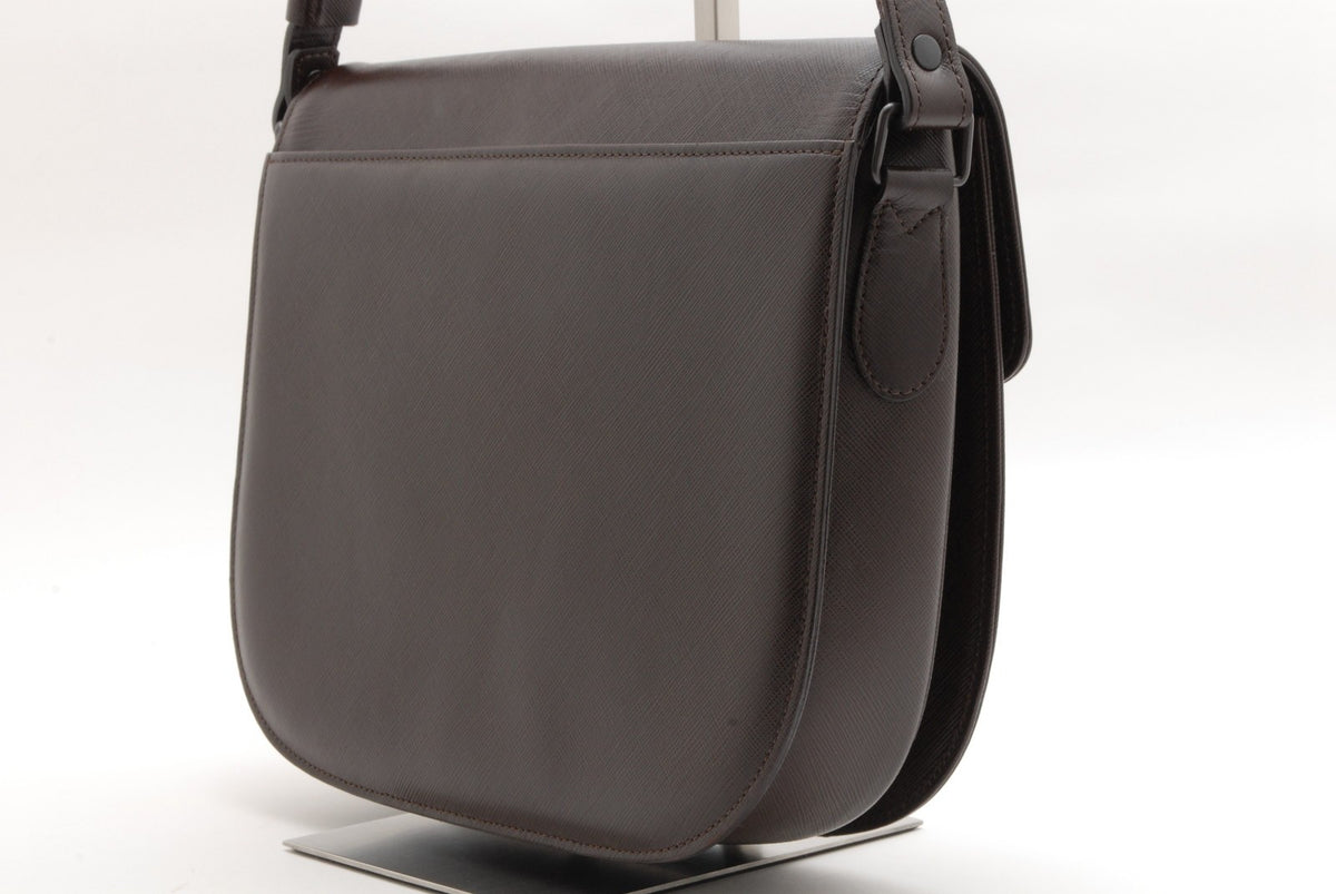 Yves Saint Laurent Cassandra Shoulder Bag - Brown, Leather