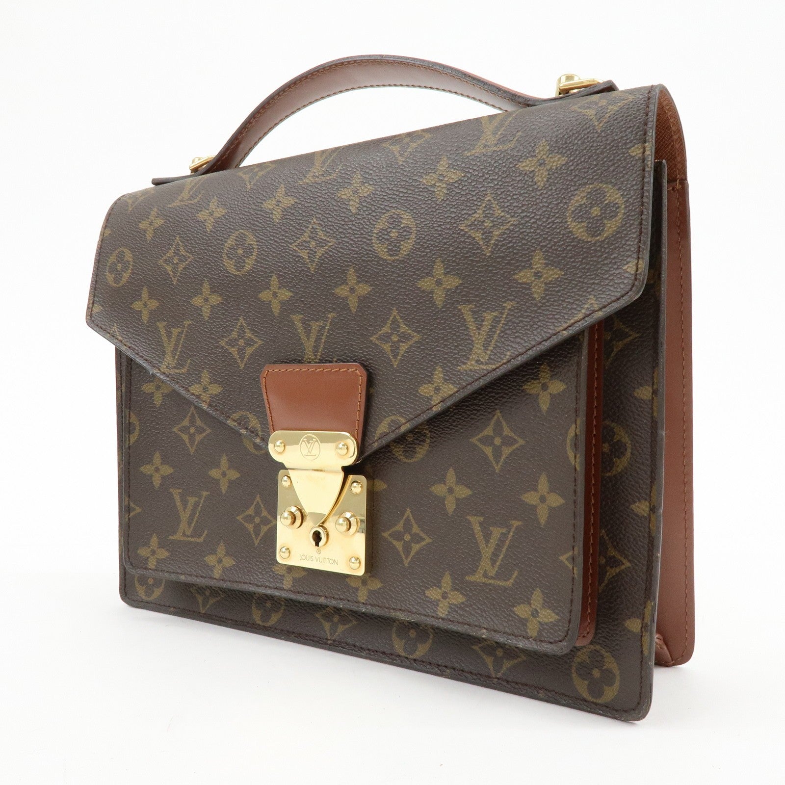 Louis Vuitton Monogram Monceau 28 2Way Bag - Brown, Canvas and Leather