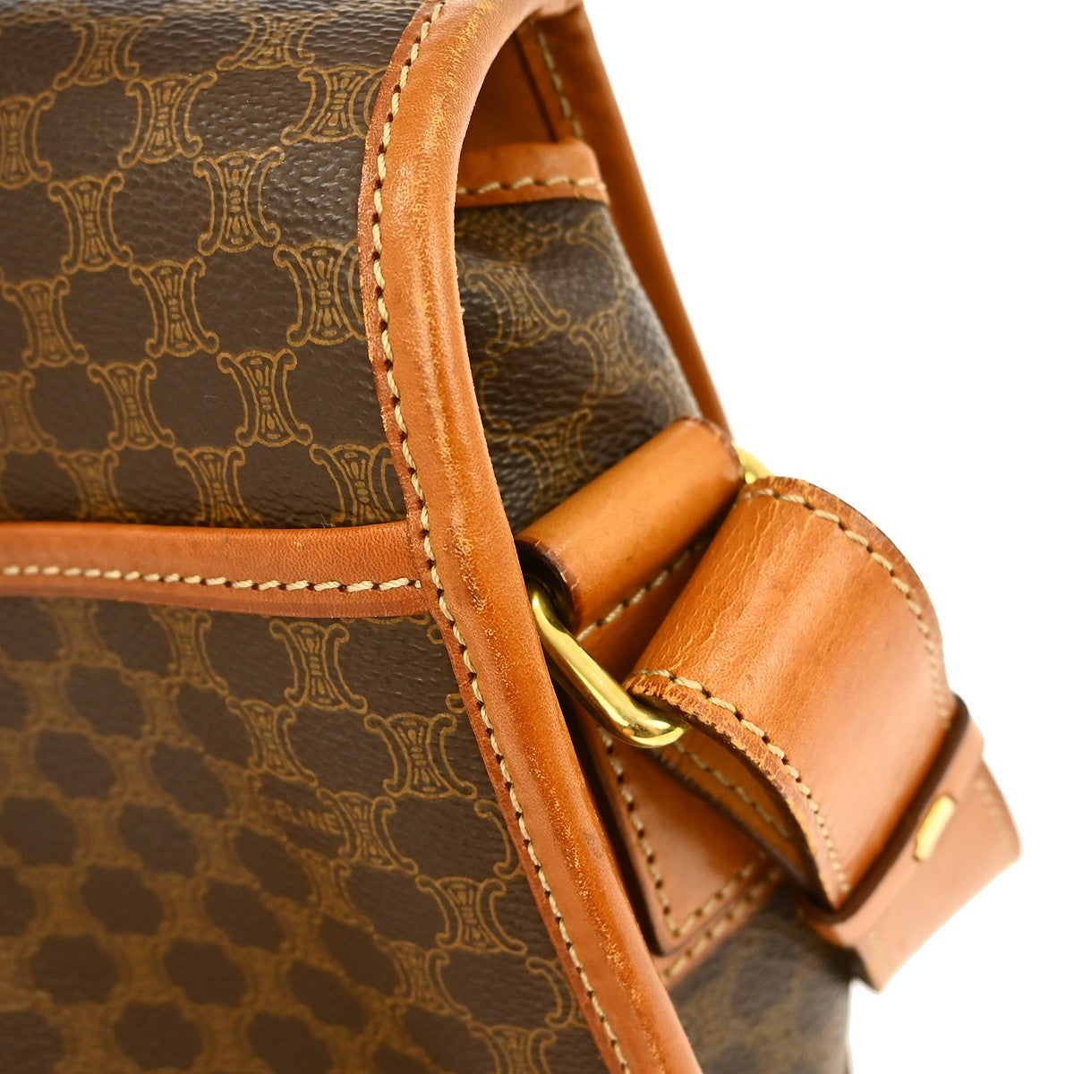 Celine Macadam Shoulder Bag - Brown, Leather