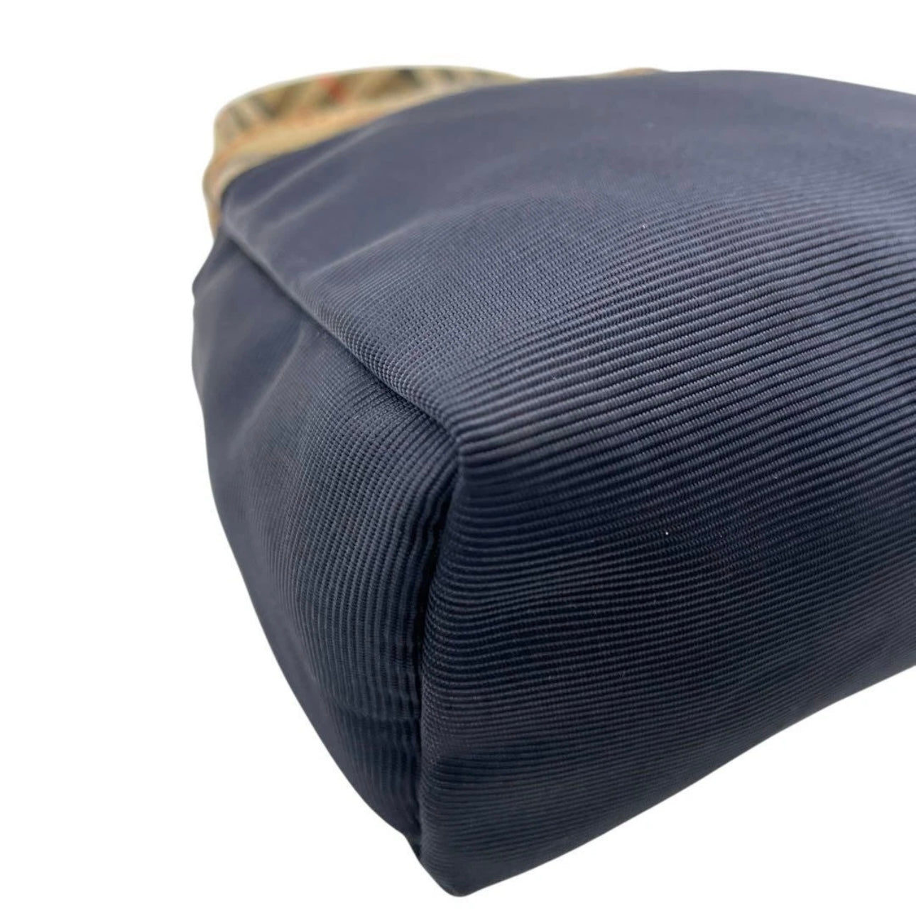 Burberry Mini Handbag- Canvas Nova Check Navy
