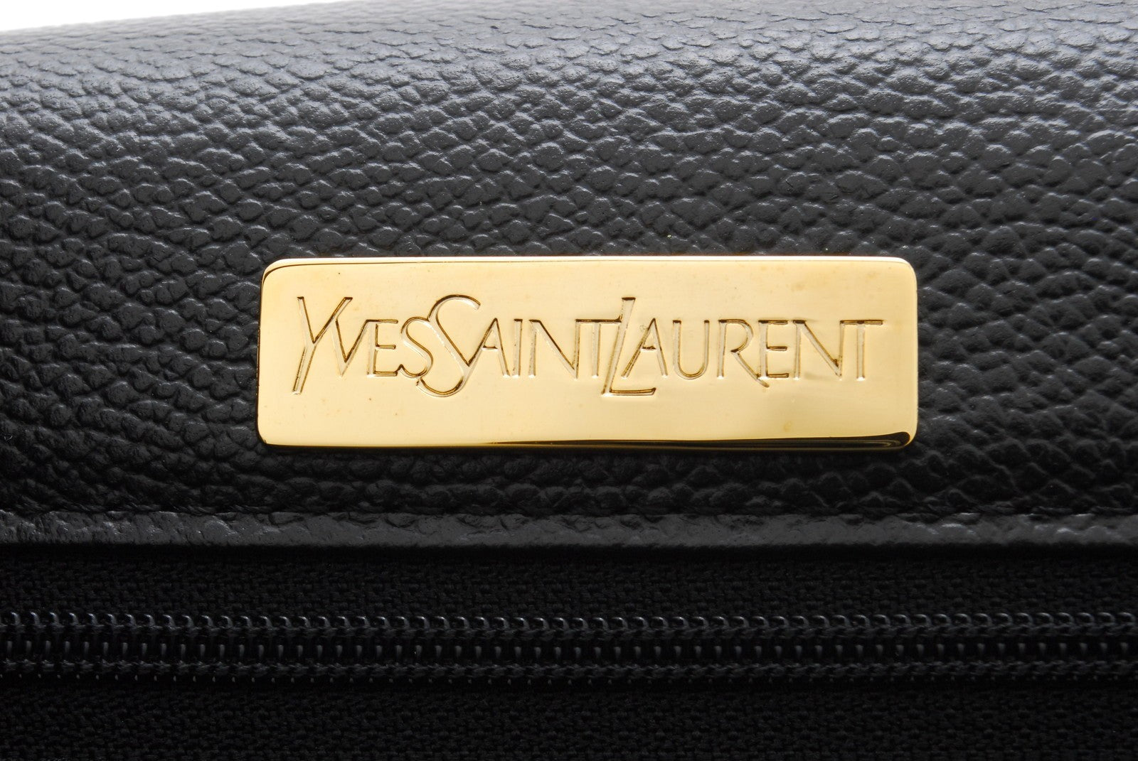 Saint Laurent Vintage Top Hand Bag - Black, Leather